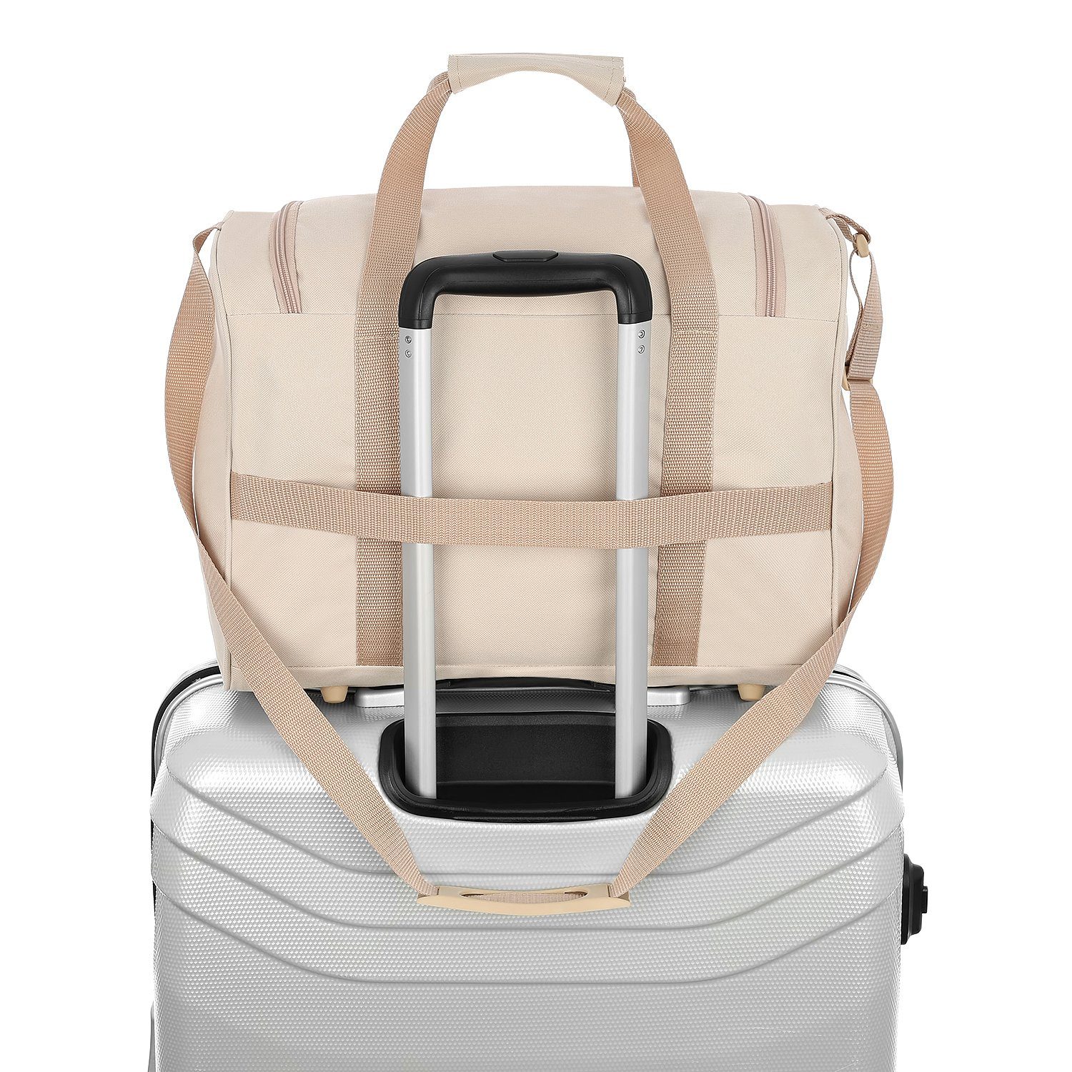 Granori Reisetasche 40x30x20 cm Handgepäck für Flüge mit z. B. Wizz Air (Modell WT2), extra leicht, mit abschließbarem Fach und verstellbarem Schultergurt