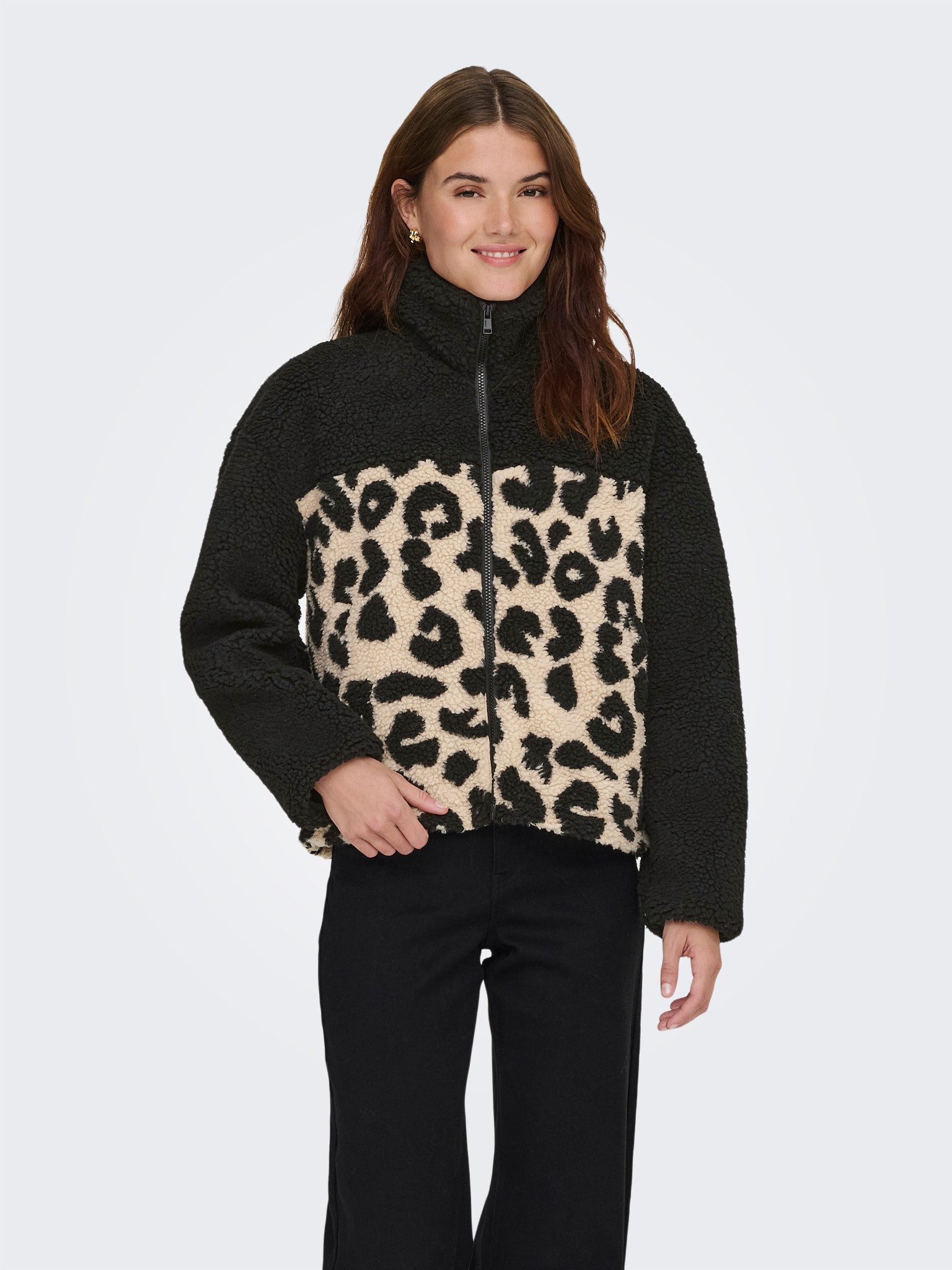 ONLY Plüschjacke ONLELAINE TEDDY LEO JACKET günstig online kaufen