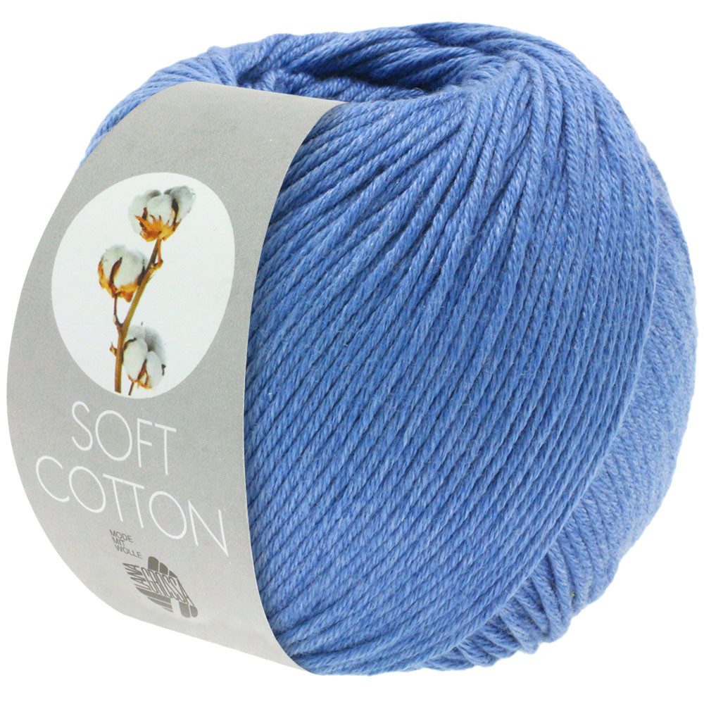 LANA GROSSA SOFT COTTON Häkelwolle, 140 m (weiches, vielseitiges Garn für höchsten Tragekomfort), 50 g