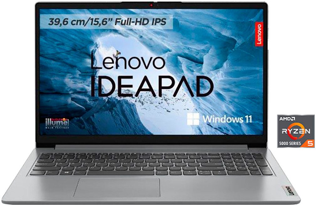 Lenovo IdeaPad 1 15ALC7 Notebook (39,6 cm/15,6 Zoll, AMD Ryzen 5 5500U, Radeon, 512 GB SSD, 8 GB RAM, Windows 11 Home)