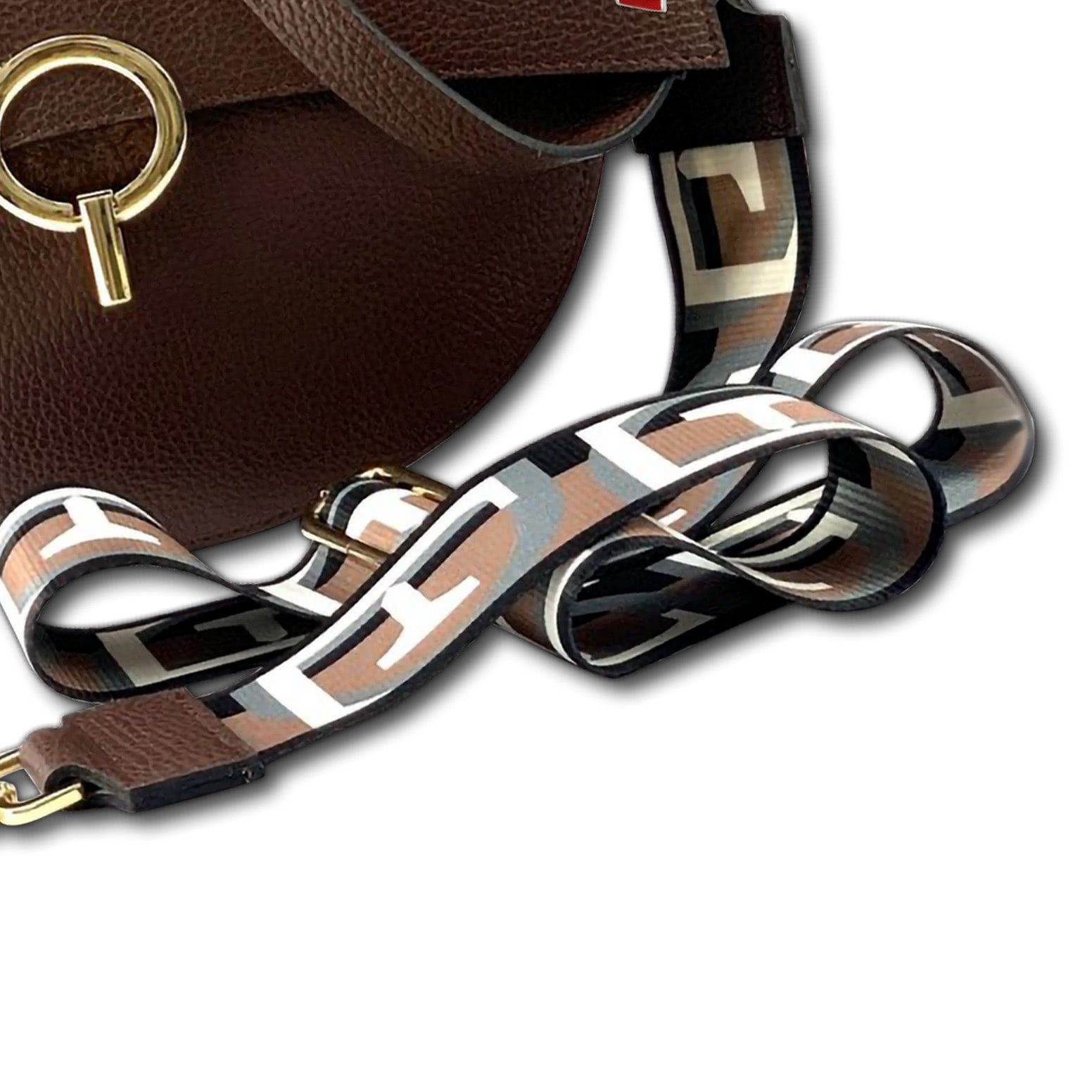 FLORENCE Umhängetasche Florence Umhängetasche Satteltasche (Umhängetasche), Damen, Jugend Umhängetasche, Citytasche Leder, dunkelbraun ca.30x22cm
