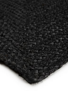Teppich Nele Juteteppich Naturfaser, carpetfine, rechteckig, Höhe: 6 mm, geflochtener Wendeteppich aus 100% Jute, quadratisch und als Läufer