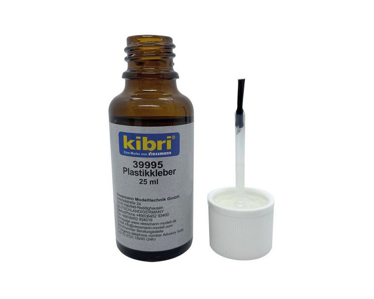 Kibri Modelleisenbahn-Werkzeug Kibri 39995 Plastikkleber flüssig, mit Pinsel, 25 ml