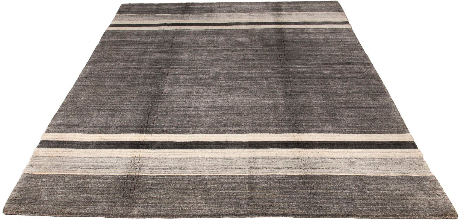 Wollteppich Gabbeh - Softy - 244 x 174 cm - grau, morgenland, rechteckig, Höhe: 16 mm, Wohnzimmer, Einzelstück