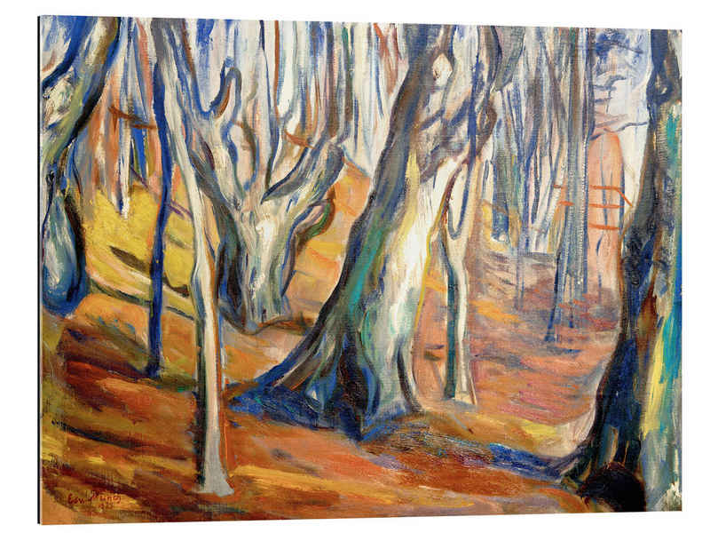 Posterlounge XXL-Wandbild Edvard Munch, Herbst (Alte Bäume, Ekely), Malerei