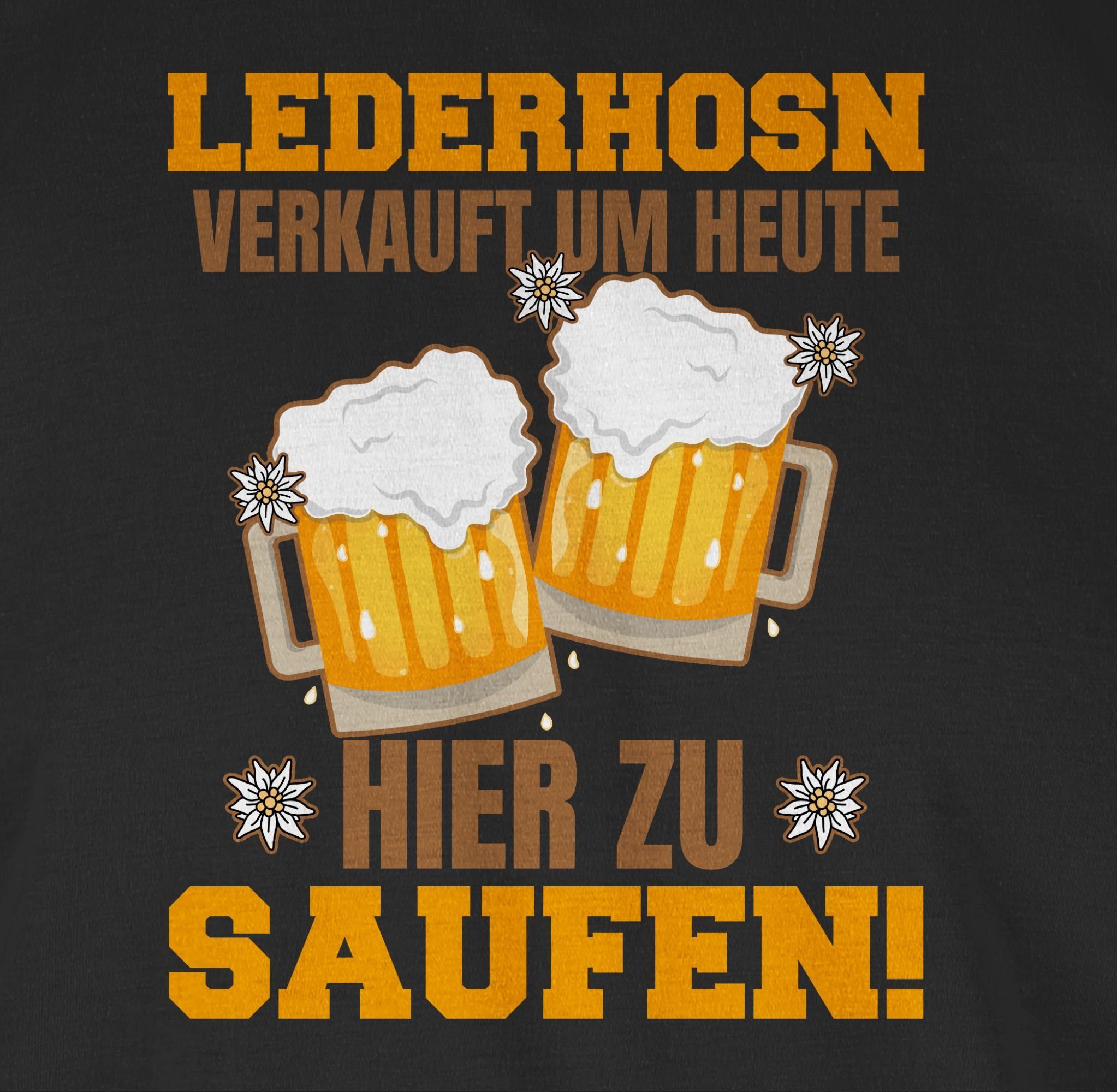 Shirtracer T-Shirt Lederhosn verkauft um heute hier zu saufen - Bierkrug Mode für Oktoberfest Herren