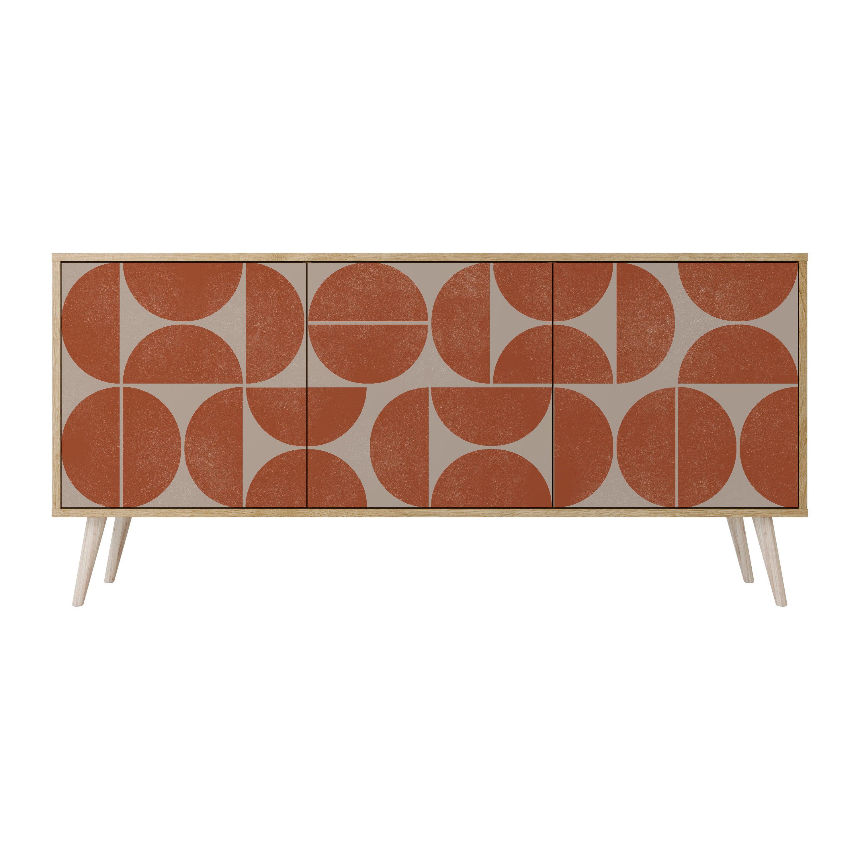 SPACEREBELS Kommode Sideboard Komodenschrank Möbel für Wohnzimmer Flur Esszimmer, mit 2 Türen oder mit 3 Türen