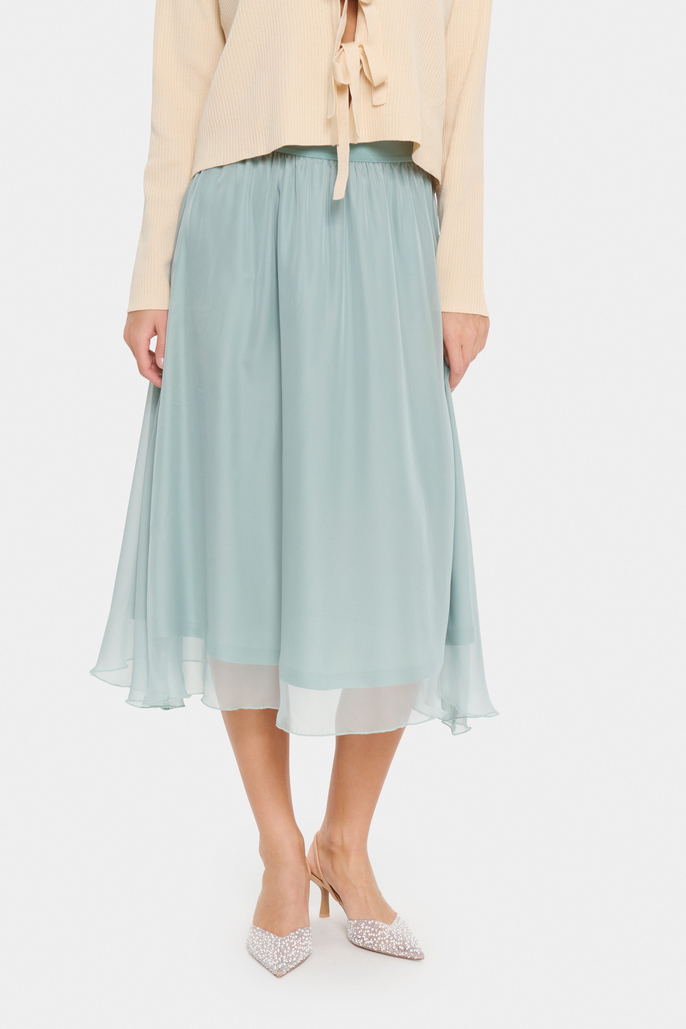 Saint Tropez Midirock CoralSZ Skirt aus Chiffon günstig online kaufen