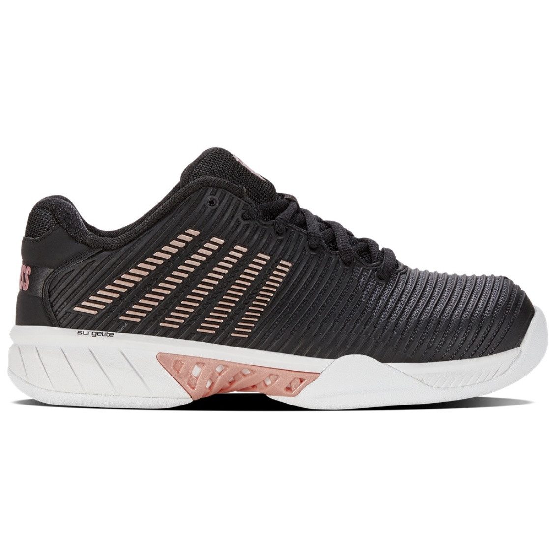 Hypercourt Express 2 Indoor/Carpet/Teppich schwarz/weiss Damen Tennisschuh