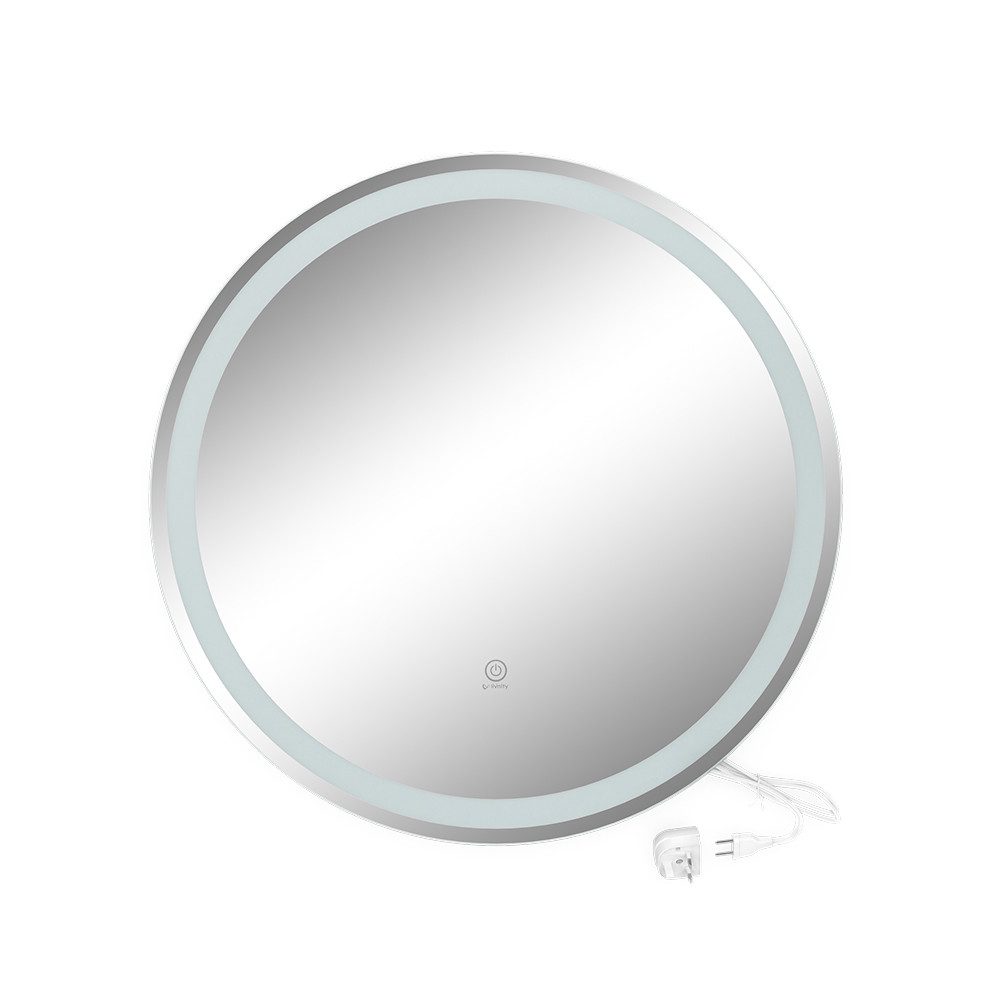 Vicco Badspiegel Lumos, Weiß, 70 cm mit Touchschalter günstig online kaufen