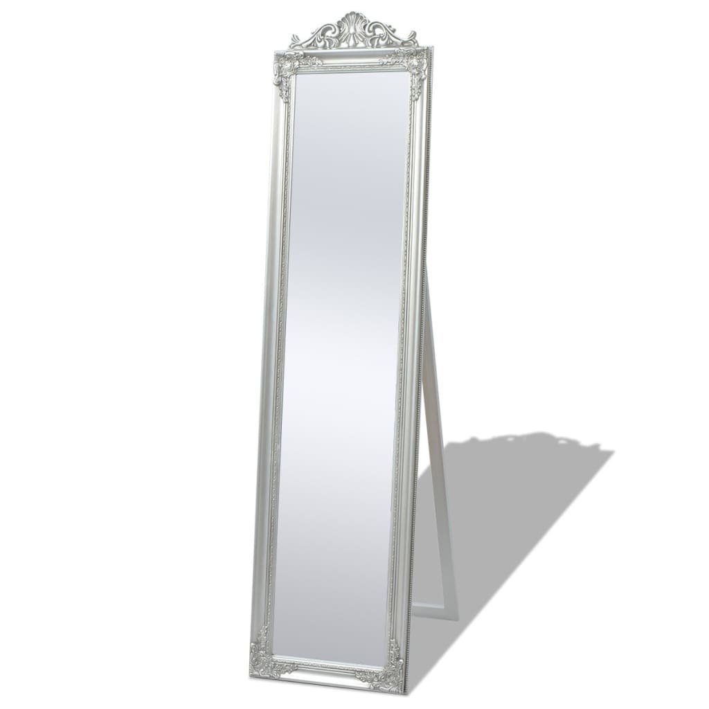 vidaXL Spiegel Standspiegel im Barock-Stil (1-St) | 160x40 Silbern cm Silber Silber