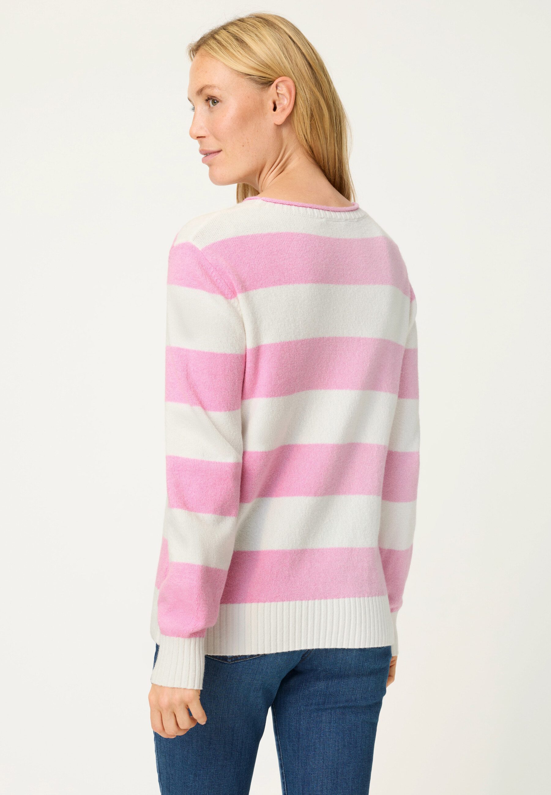 Olsen Strickpullover mit Streifendessin