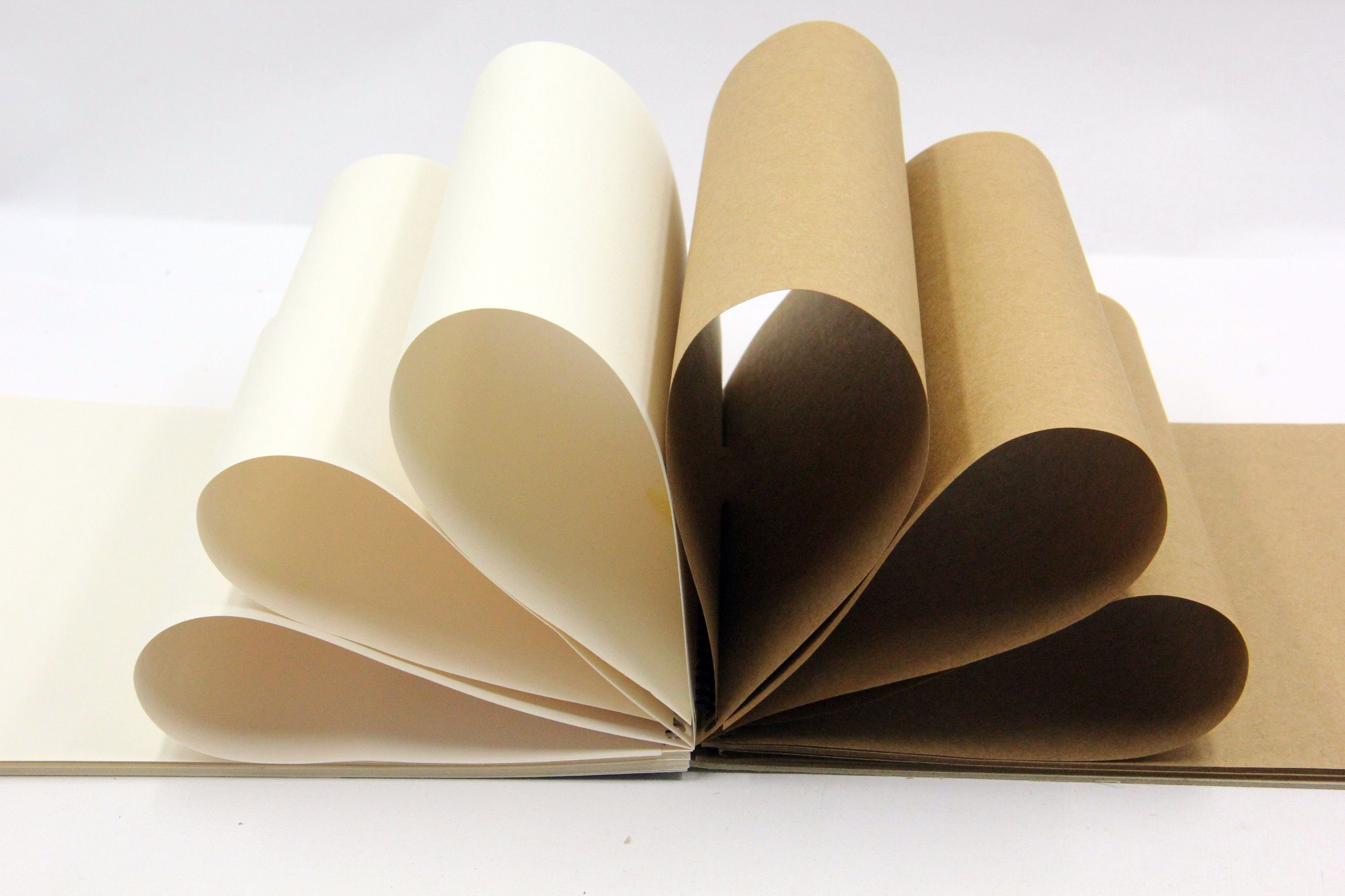 SÜDOR Skizzenblock, (30 Weiß + 20 Kraft) Säurefreies Papier, 100gsm