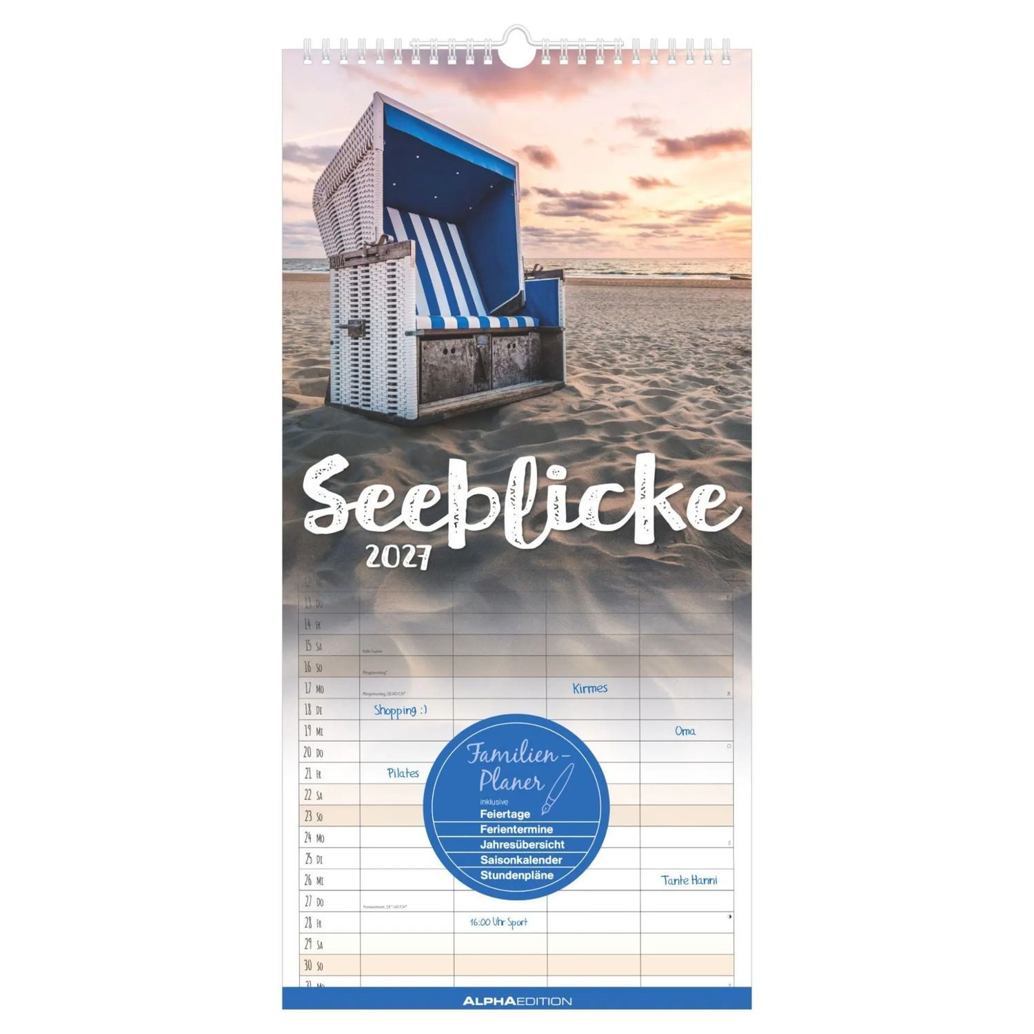 NEUMANN Wandkalender Seeblicke 2027