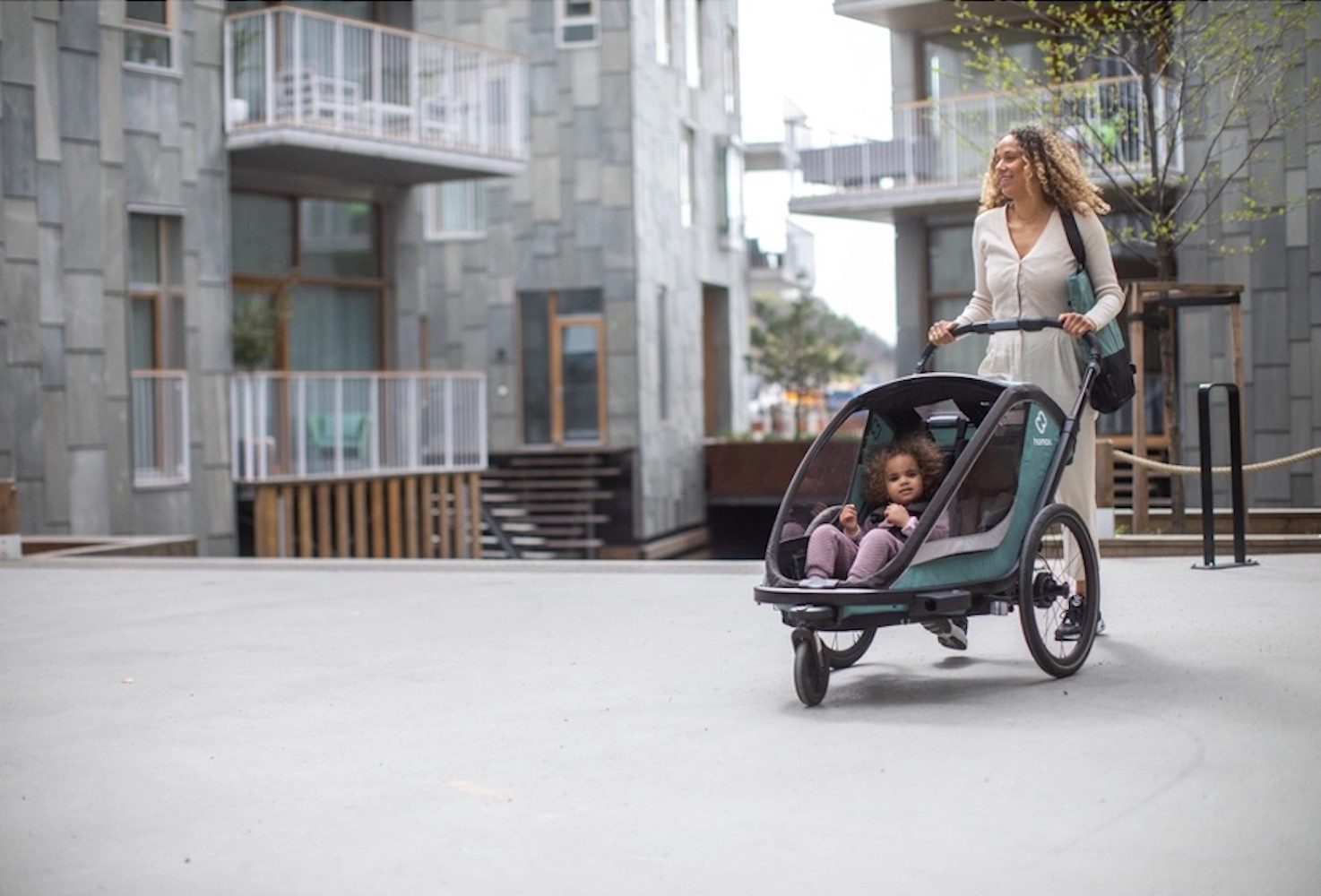 Hamax Fahrradkinderanhänger Cocoon für 2 Kinder