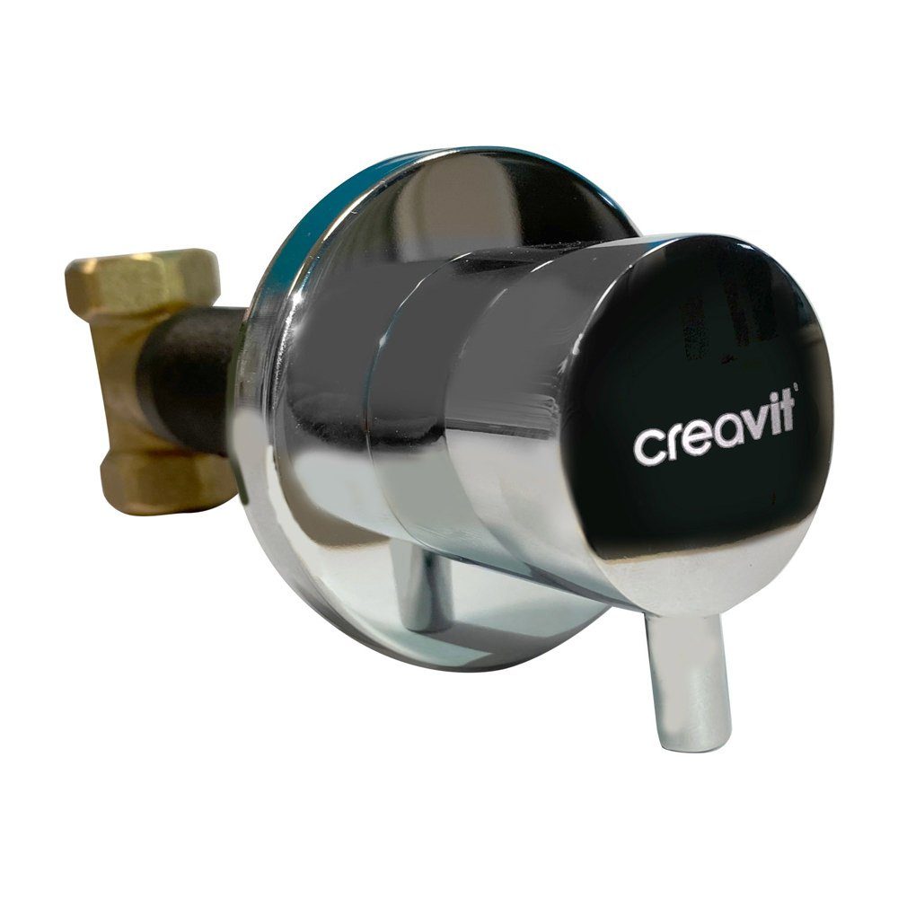 Creavit Regulierventil AC90L, (1-tlg), Design Absperrventil Taharet / Bidet WC Unterputz Wandarmatur 1/2