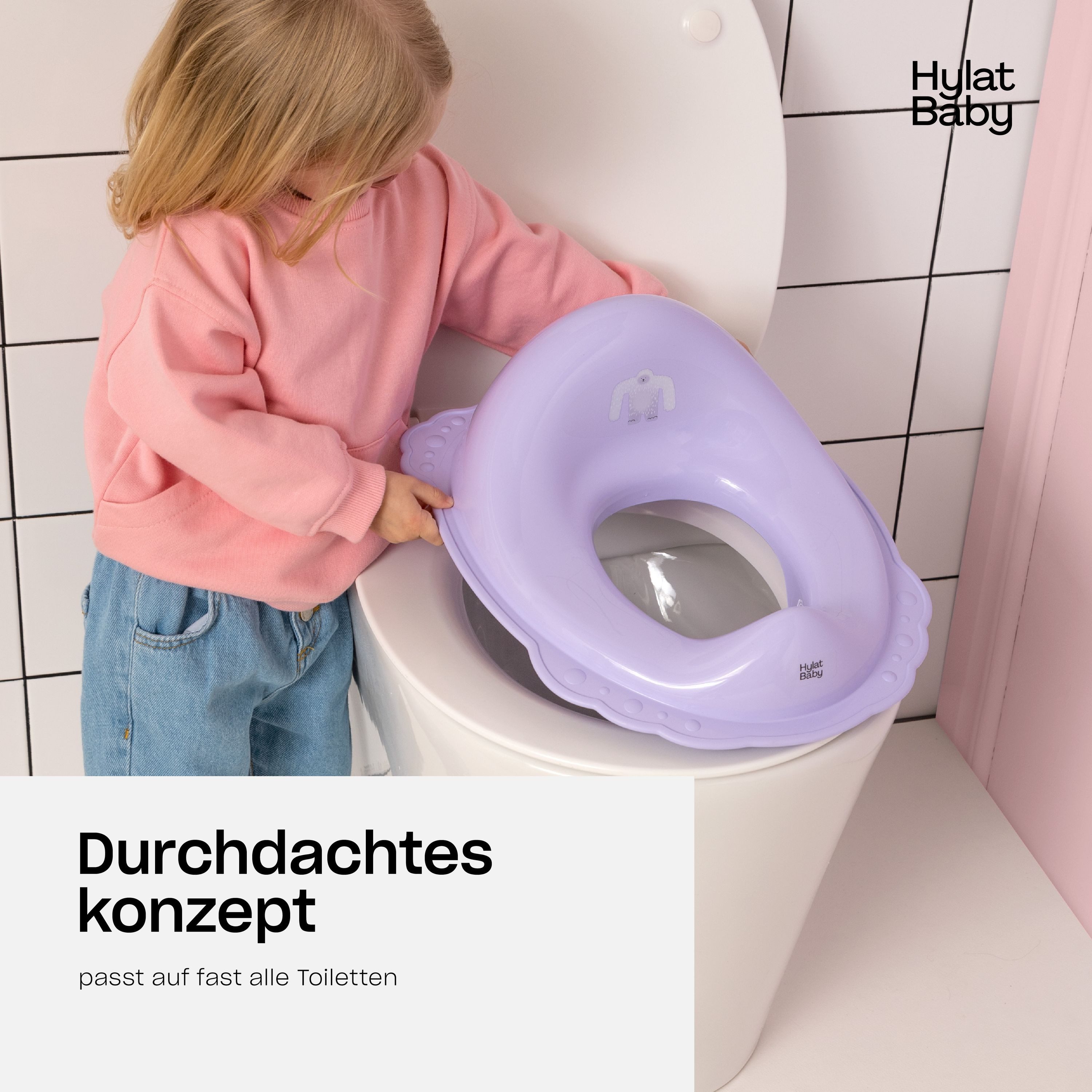 Hylat Baby Baby-Toilettensitz Toilettensitz Kinder, für Mädchen und Jungen, 13 cm