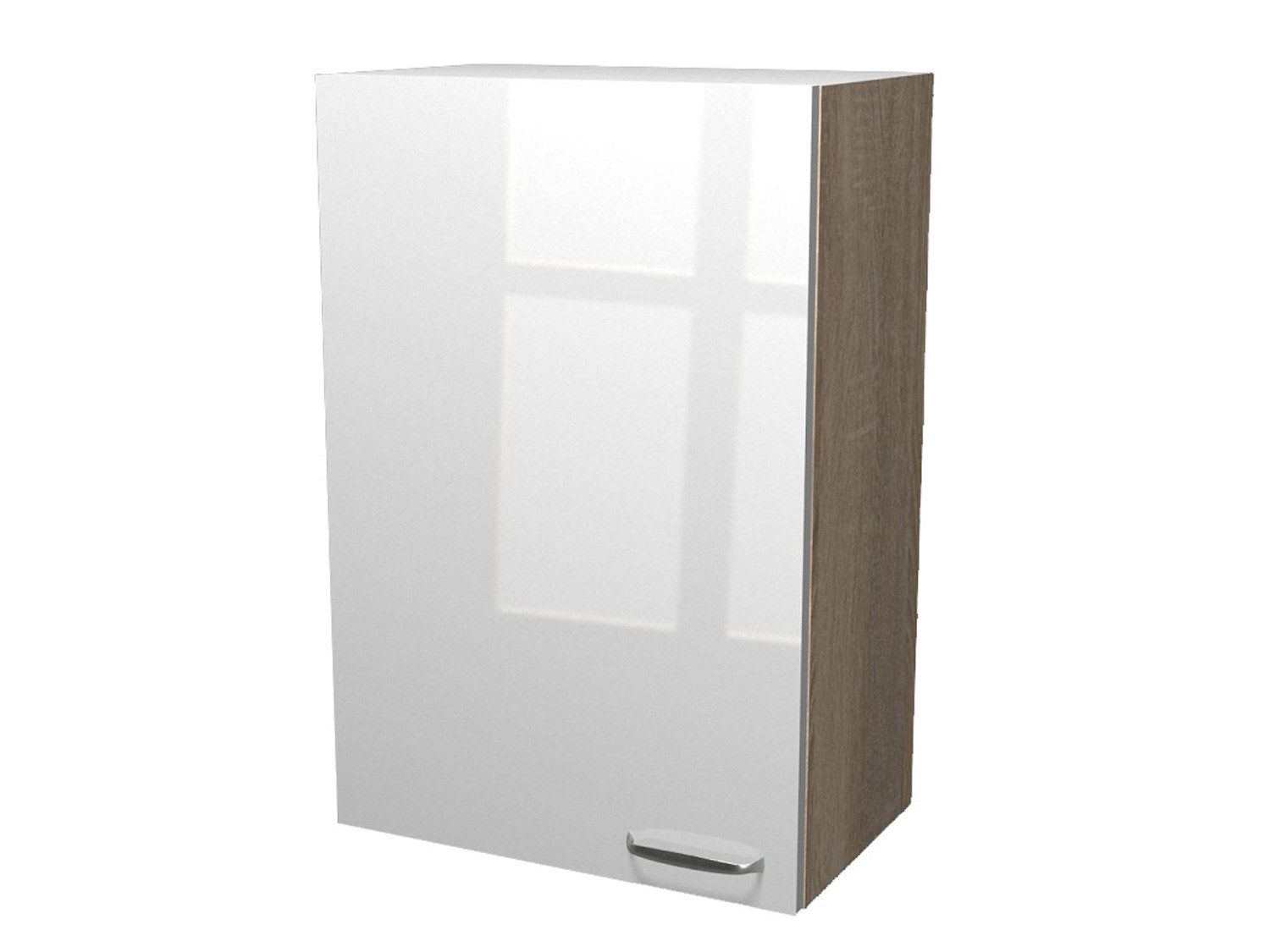 Flex-Well Hängeschrank Hochhängeschrank Küche - 60 x 89 cm breit - Hochglanz Weiß Sonoma Eich