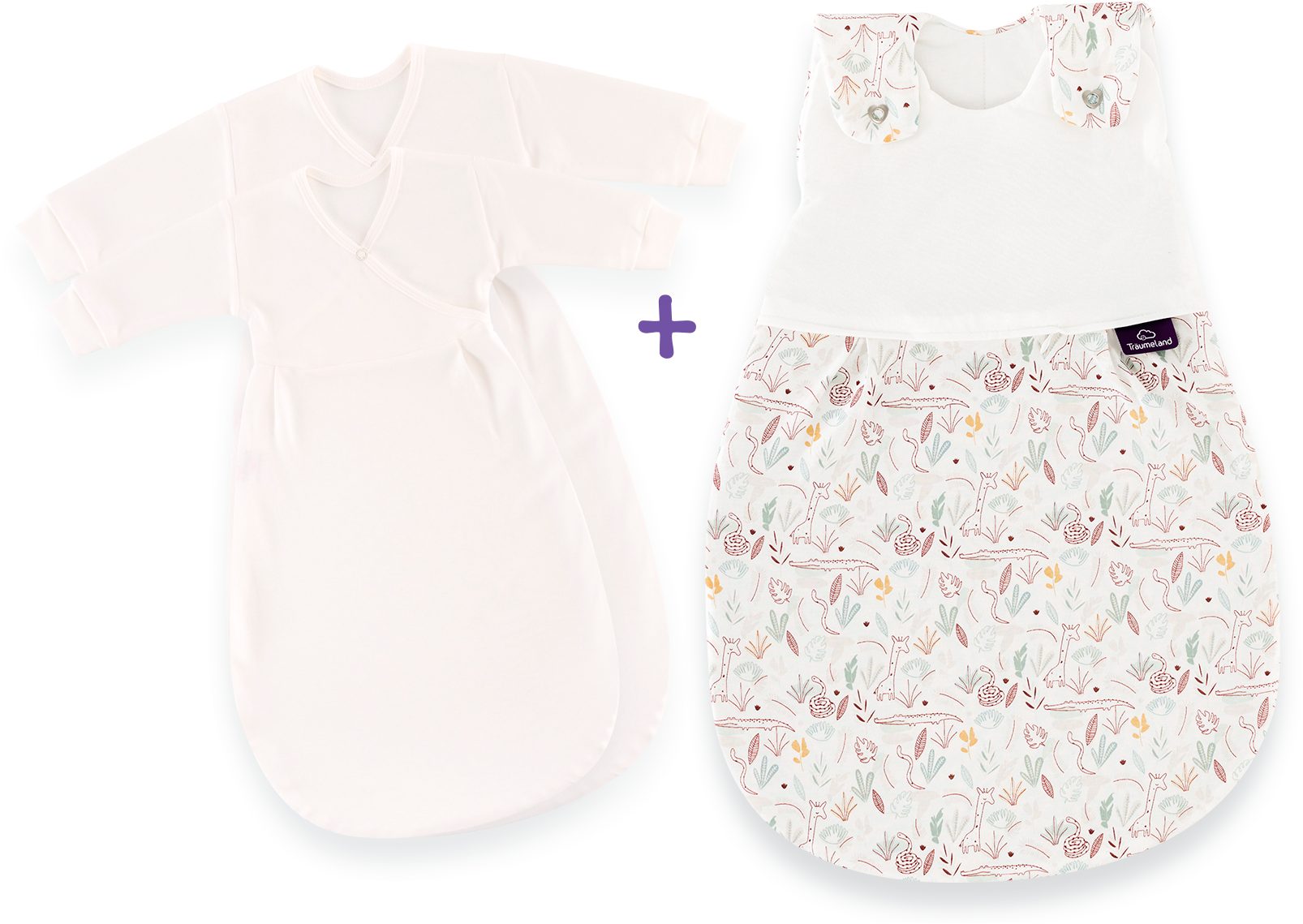 Träumeland Babyschlafsack Babyschlafsack 3tlg. Set Dschungel (3 tlg)