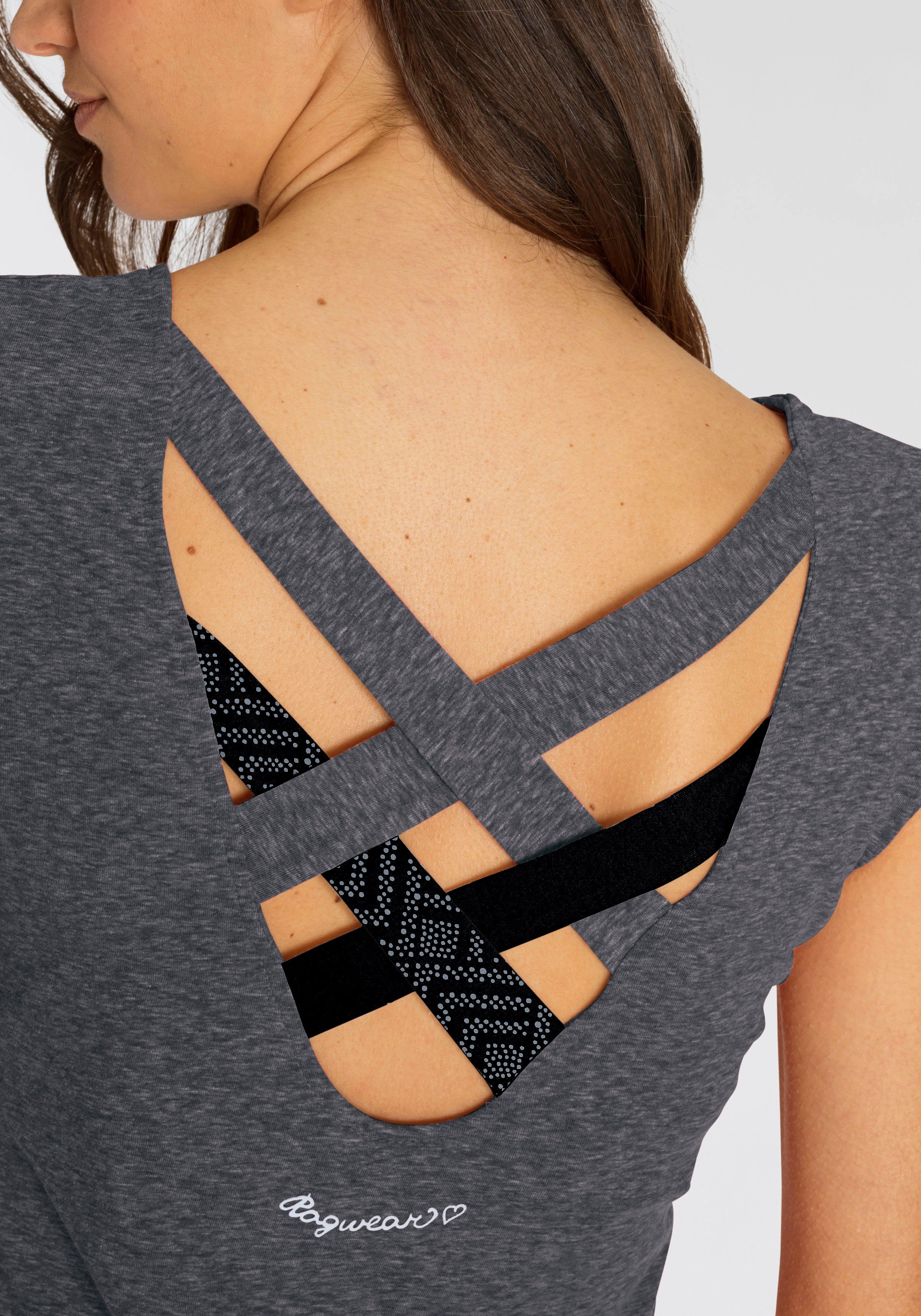 Ragwear T-Shirt SOFIA O mit besonderem Rückenausschnitt