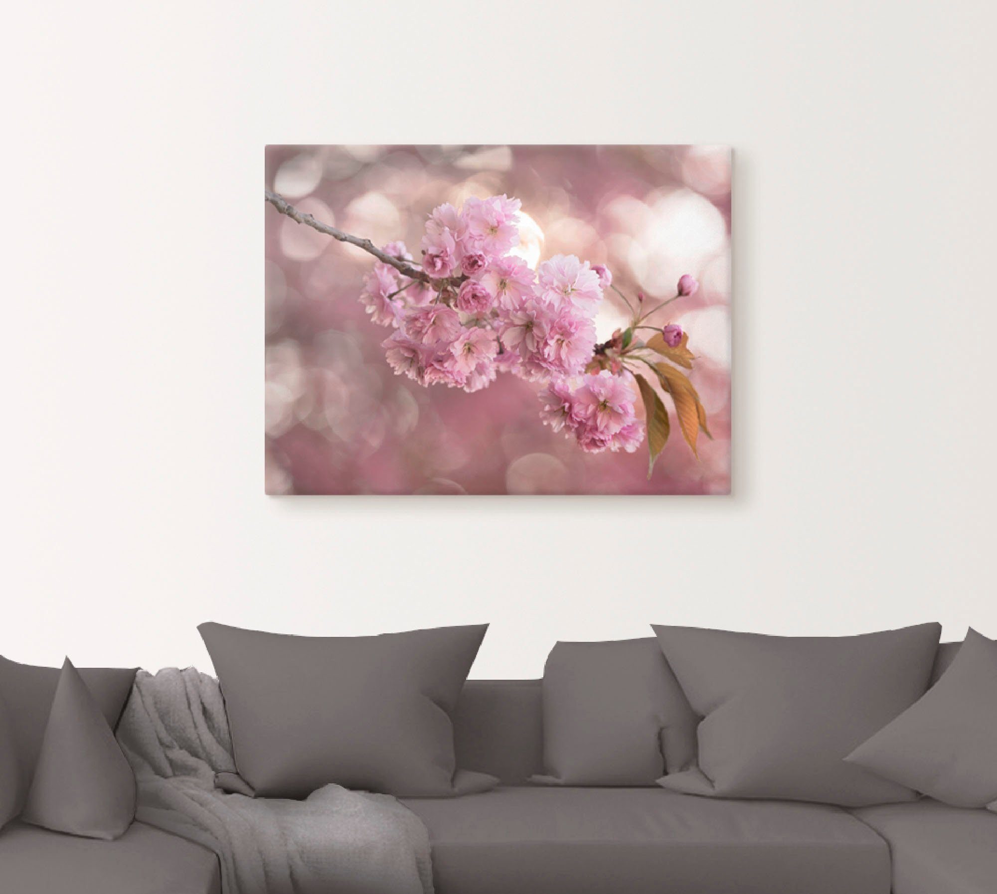 Artland Wandbild Japanische Kirschblüte in Love günstig online kaufen