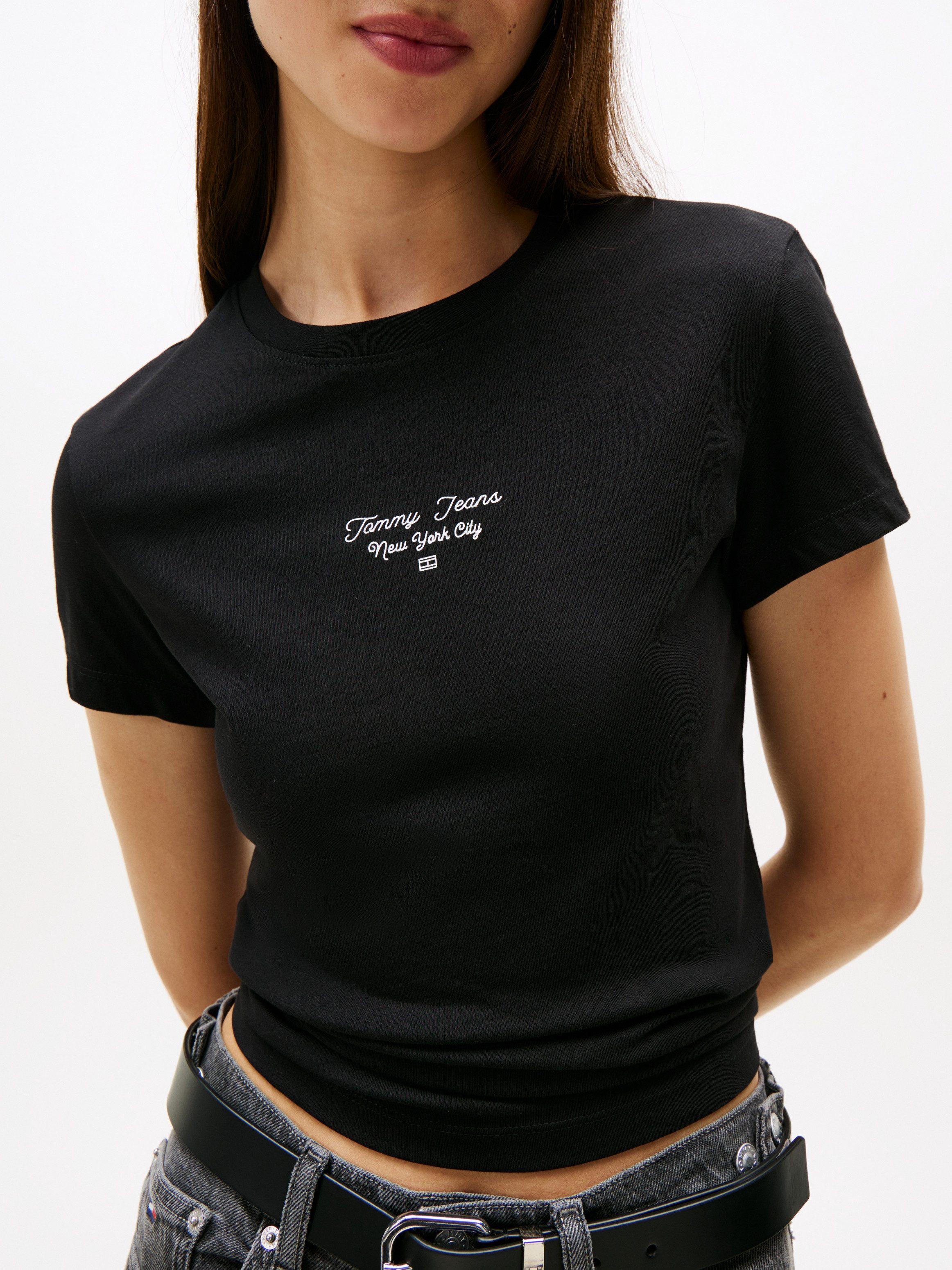 Tommy Jeans Kurzarmshirt TJW SLIM ESS LOGO 1 TEE EXT günstig online kaufen