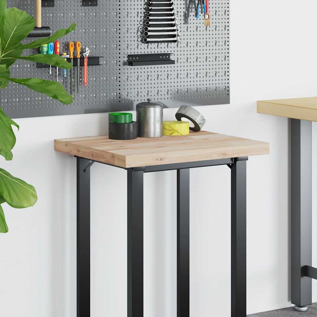vidaXL Schreibtischplatte Schreibtischplatte Unbehandelt 80x50x4 cm Massivholz