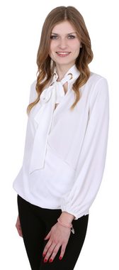 Sarcia.eu Blusentop John Zack elegante Bluse mit Schleife ecru S