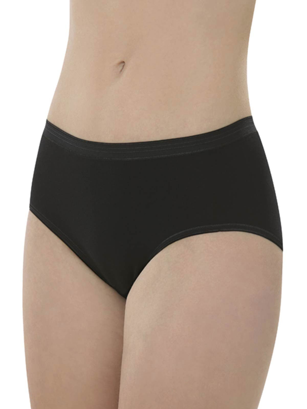 10er Hüftslip 10-St) Pack Damen (Packung, Hüftslip COMAZO Zwickel schwarz