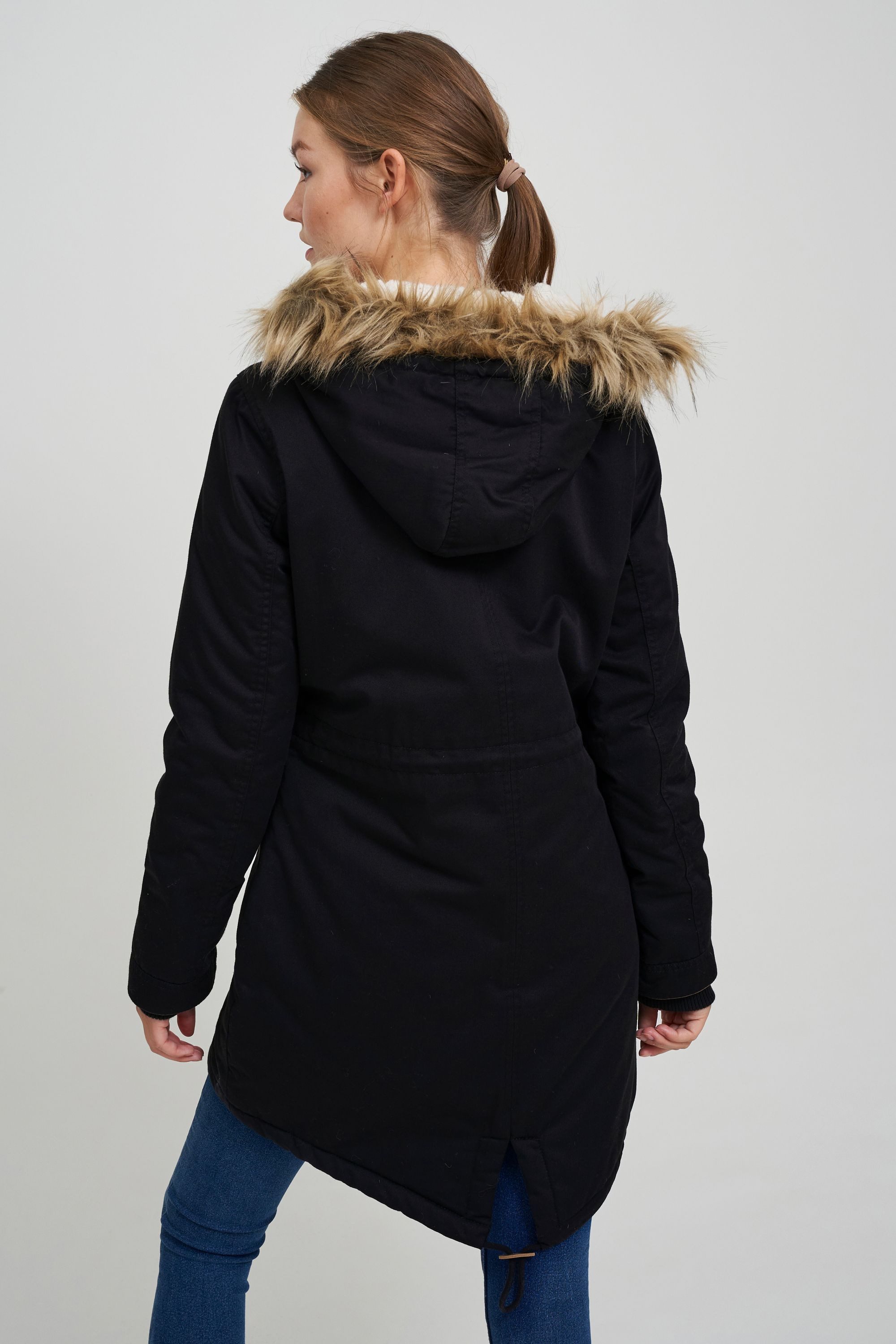 OXMO Parka OXAnna Parka mit Kunstfell-Kapuze