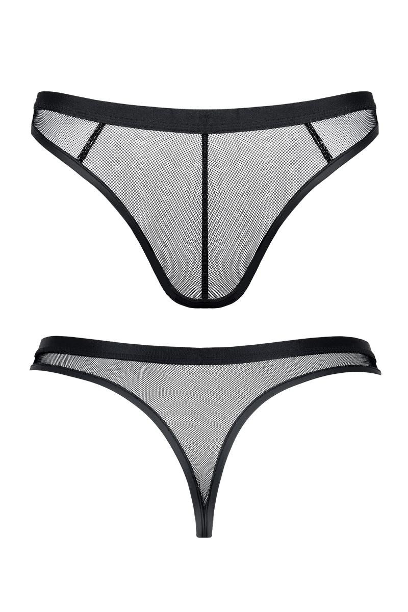 Regnes Fetish Planet String Schwarzer wetlook günstig online kaufen