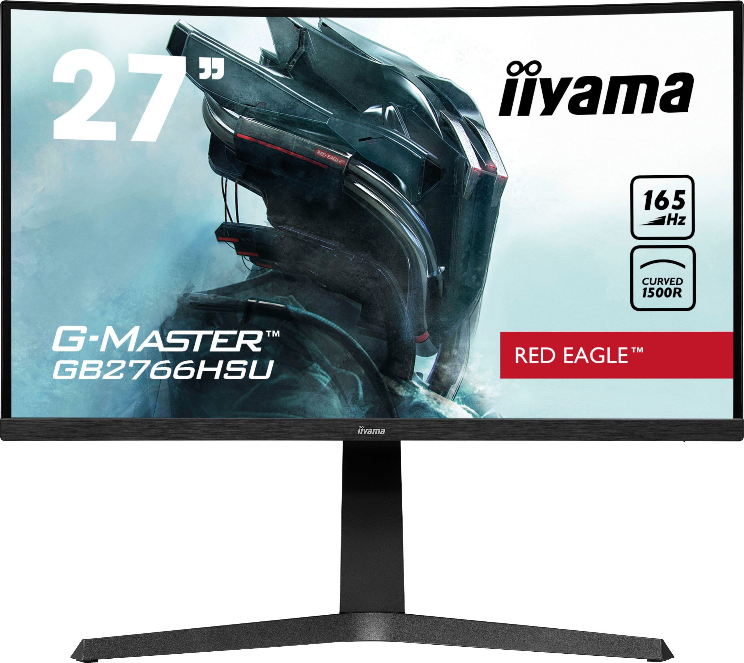 Iiyama G-Master GB2766HSU-B1 Curved-Gaming-Monitor (68,5 cm/27 ", 1920 x 1080 px, Full HD, 1 ms Reaktionszeit, 165 Hz, VA LED)