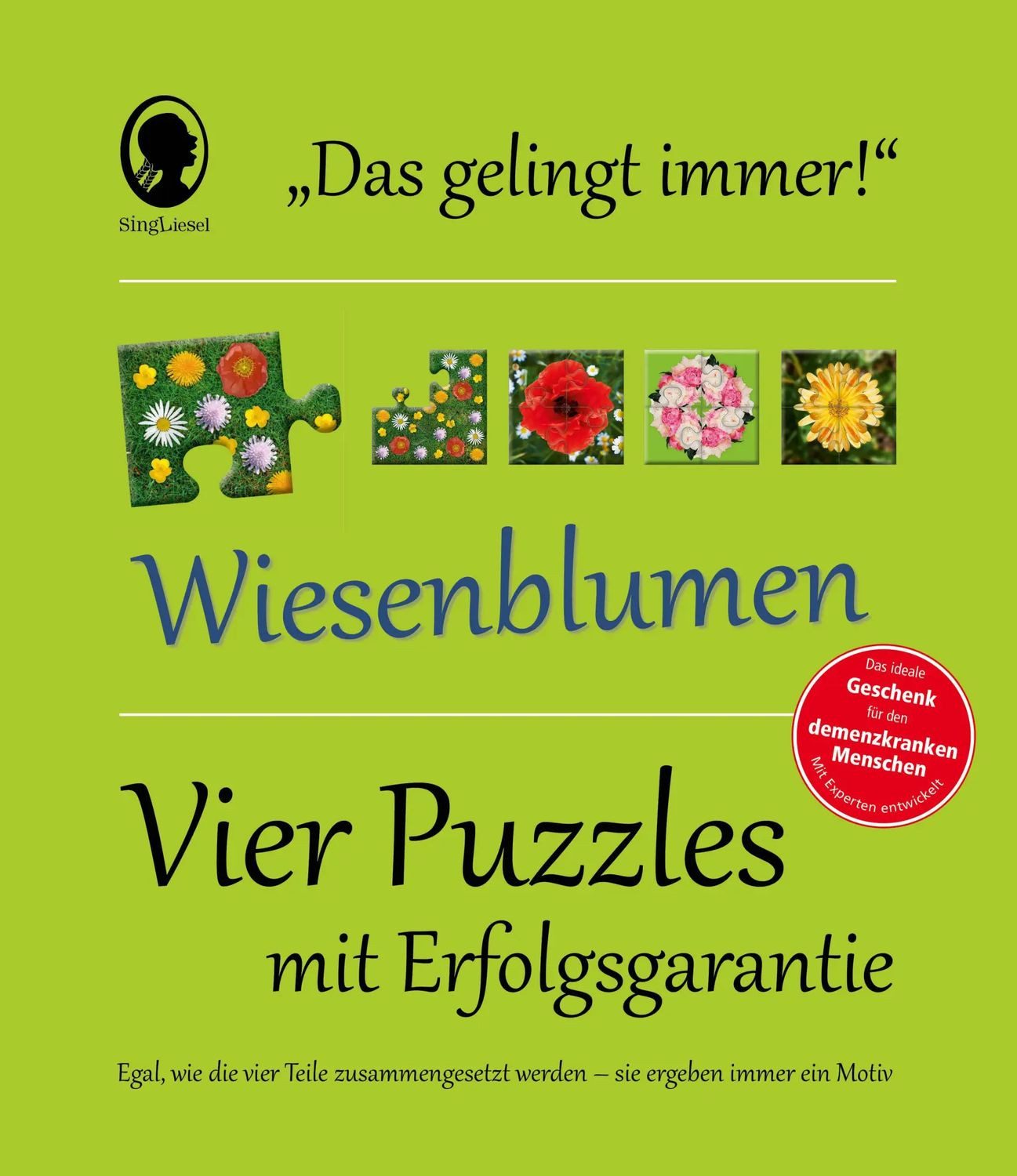 Puzzle Das "Gelingt-immer"-Puzzle Wiesenblumen, Puzzleteile