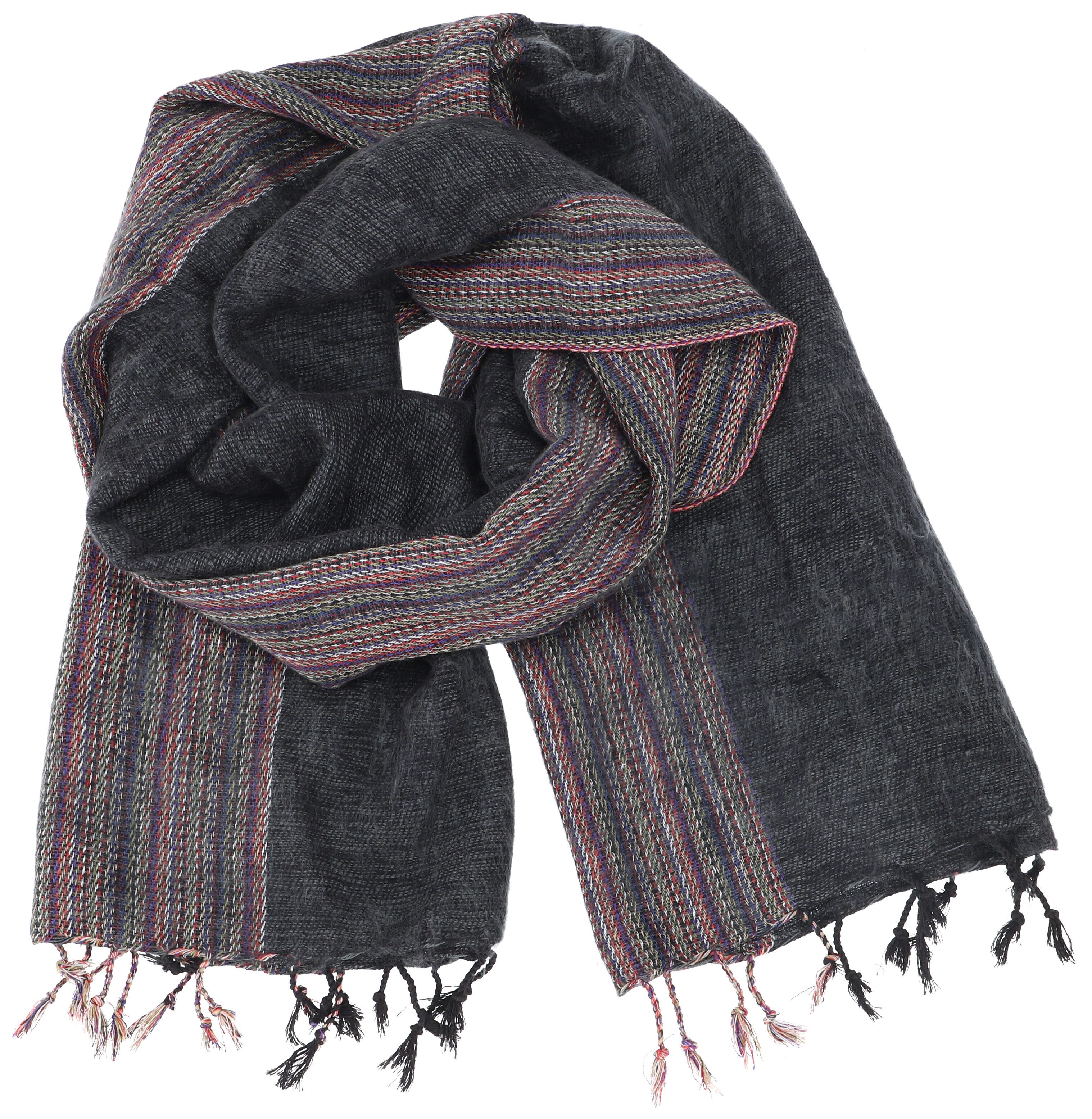 Guru-Shop Halstuch Weicher gestreifter Goa Schal Stola,..