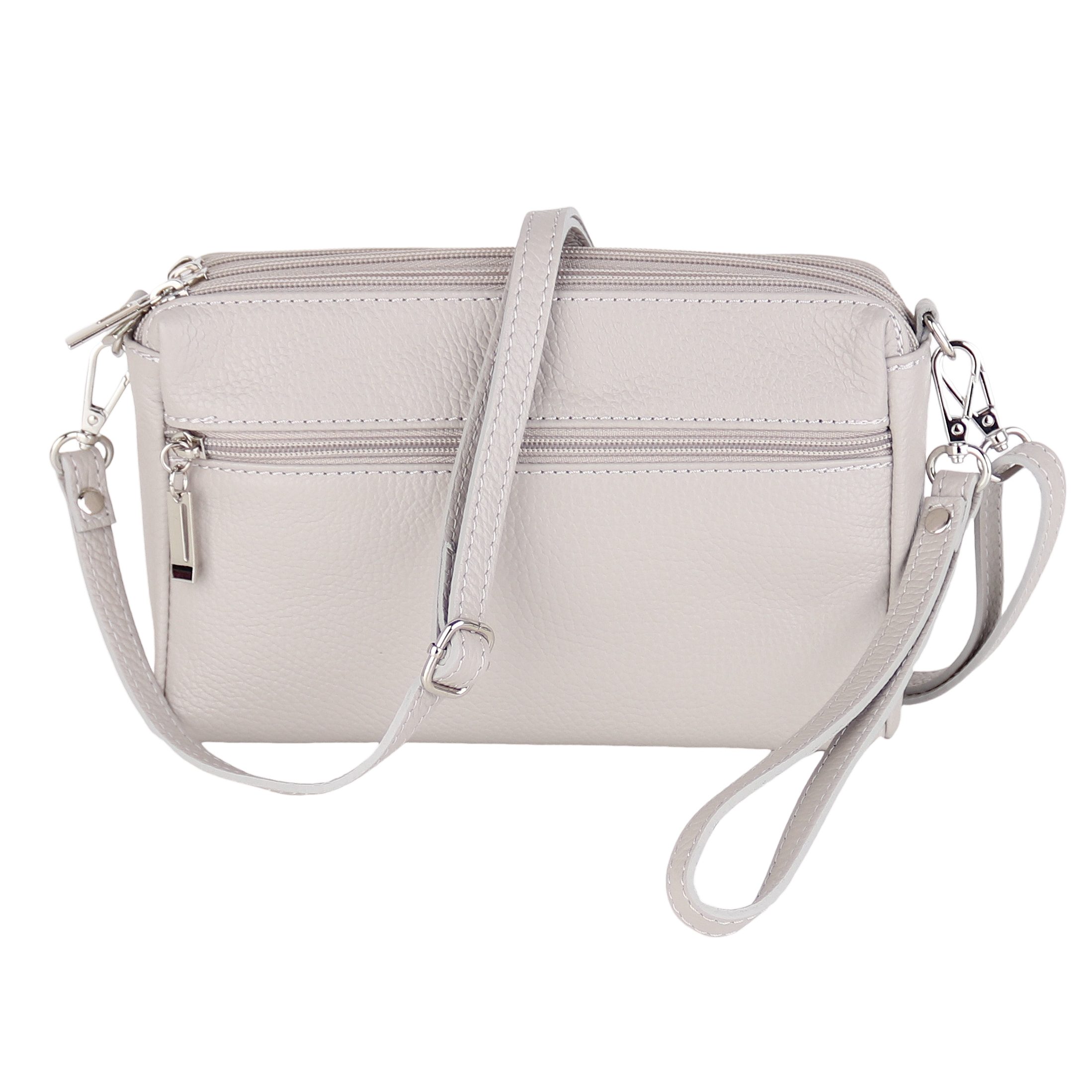 Umhängetasche Damen Crossbody Bag, aus Echtleder,Made in Italy