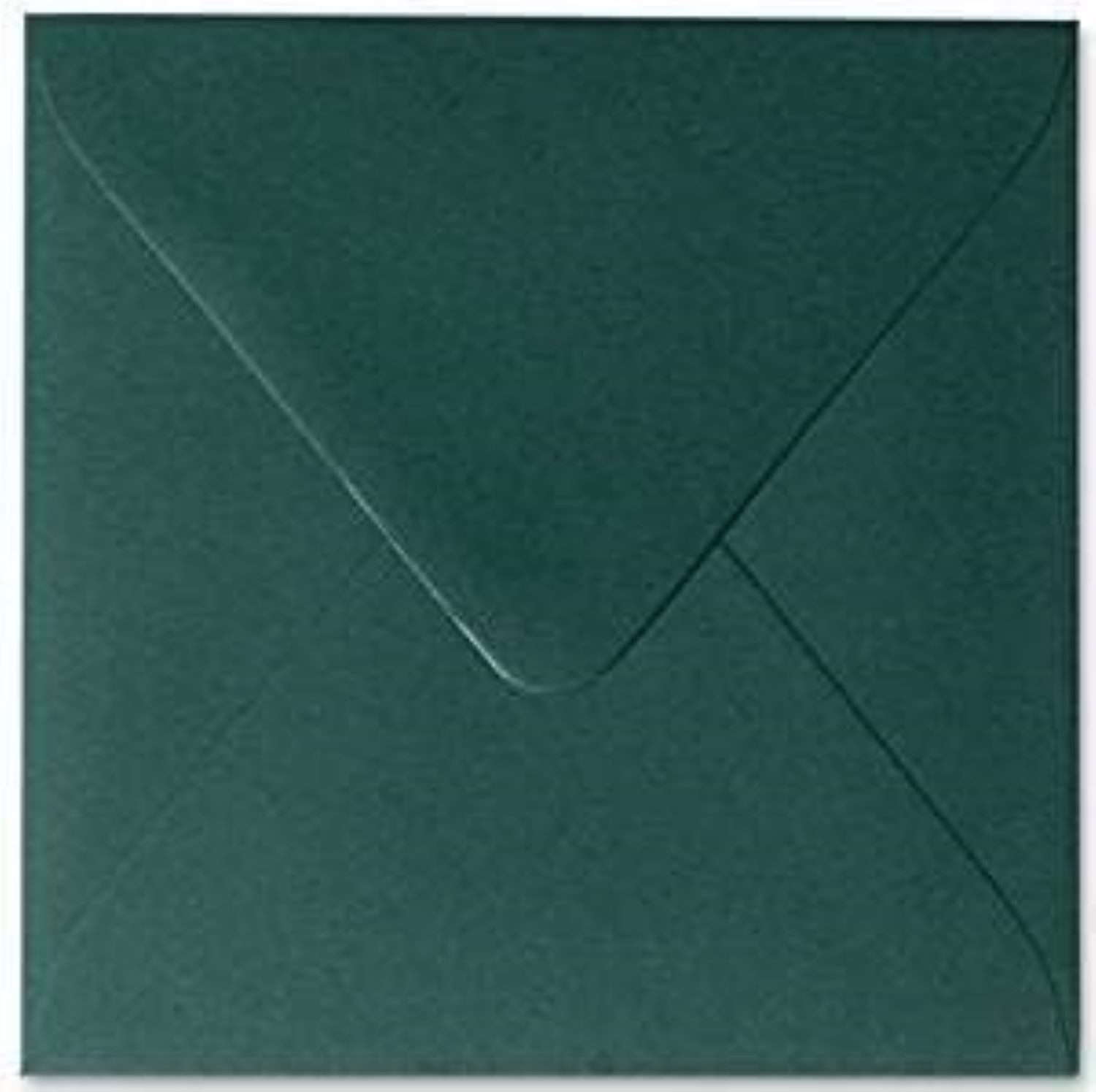 Briefumschläge24Plus Briefumschlag 25 St. 15 x 15 cm Briefumschläge Quadratisch Tannen Grün, 15 x 15 mm Briefumschläge Recyceltes Material