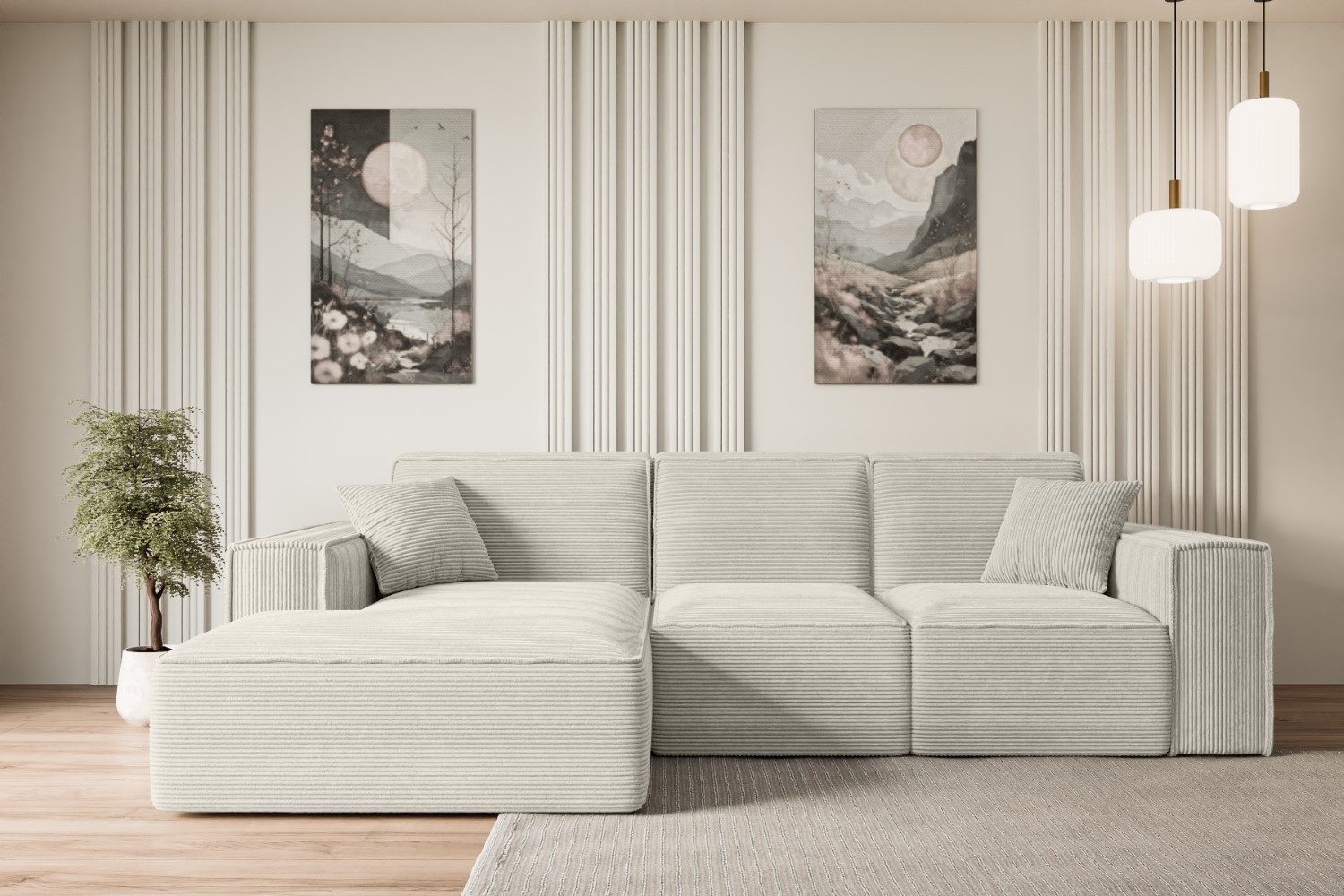ALTDECOR Ecksofa SERRA-L-S, Couch mit Schlaffunktion, Wohnzimmer - Wohnland günstig online kaufen
