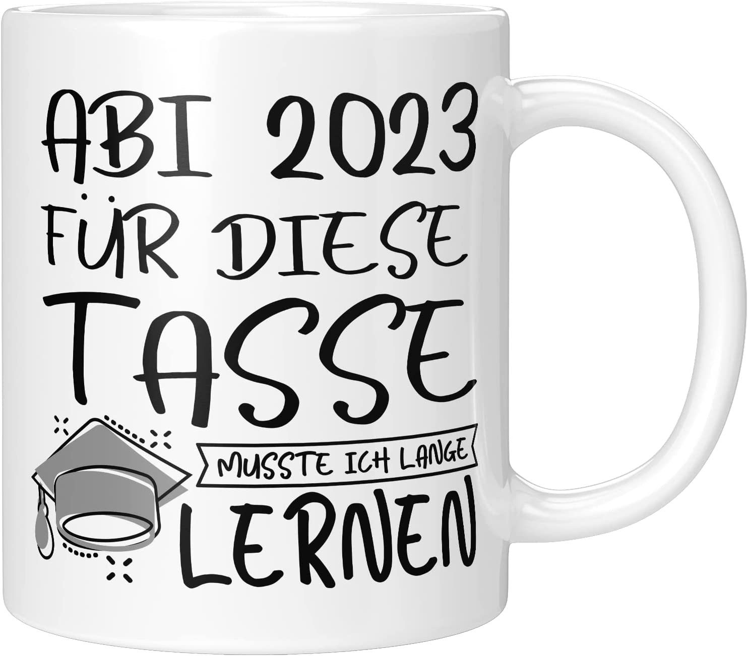 TassenTicker Tasse TASSENTICKER - Tasse - Abitur - Geschenk - Mädchen - Jungs -Abiturient, 330ml Weiss