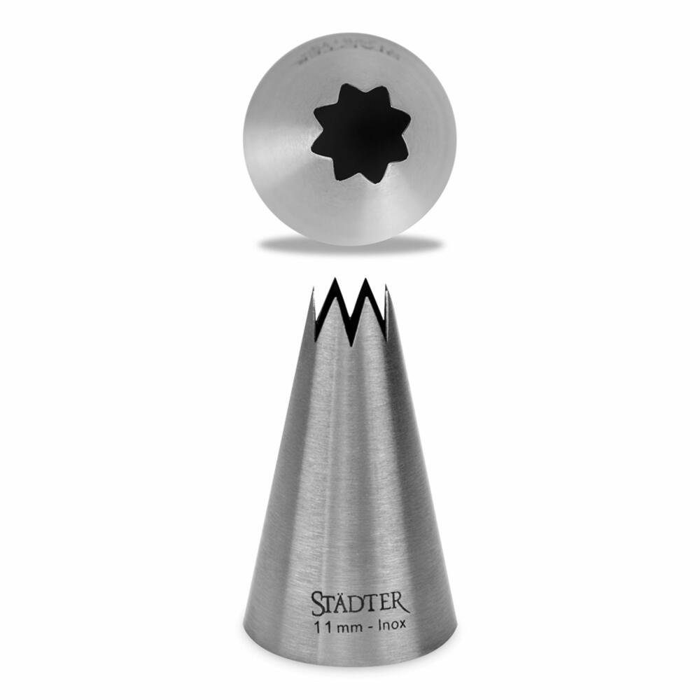 STÄDTER Spritzbeutel Fine Line Sterntülle Groß 11 mm