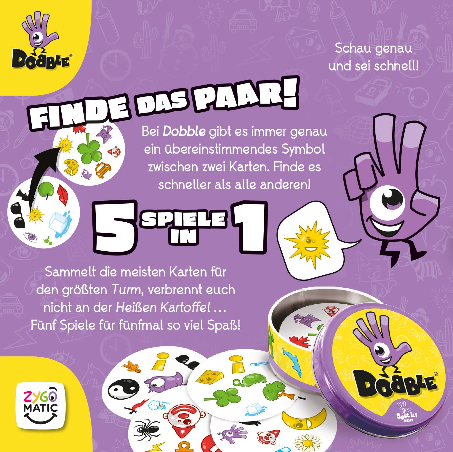 Asmodee Spiel Dobble, Reaktionsspiel
