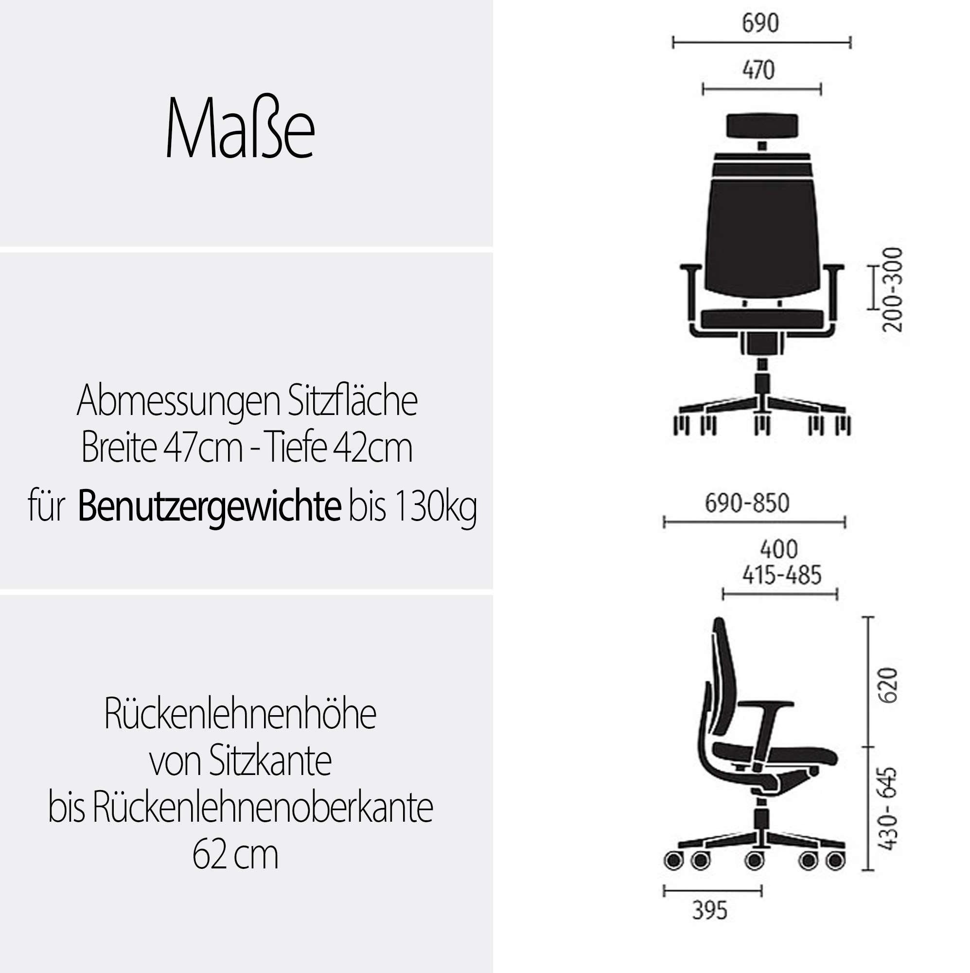 sedus Bürostuhl Black Dot Bd-122 Netzrücken, hohe Rückenlehne, ergonomisch