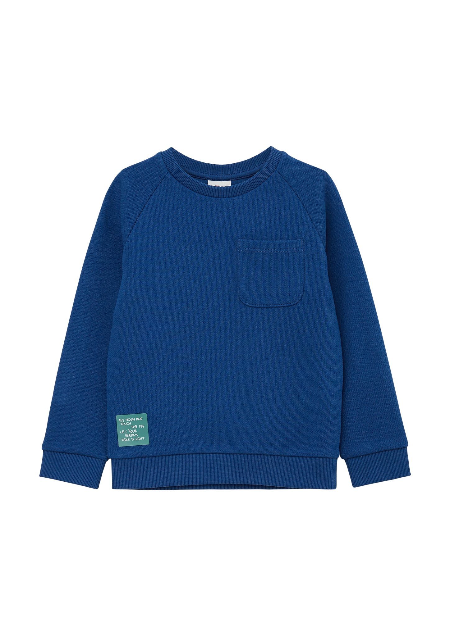 s.Oliver Junior Sweatshirt mit Brusttasche blue