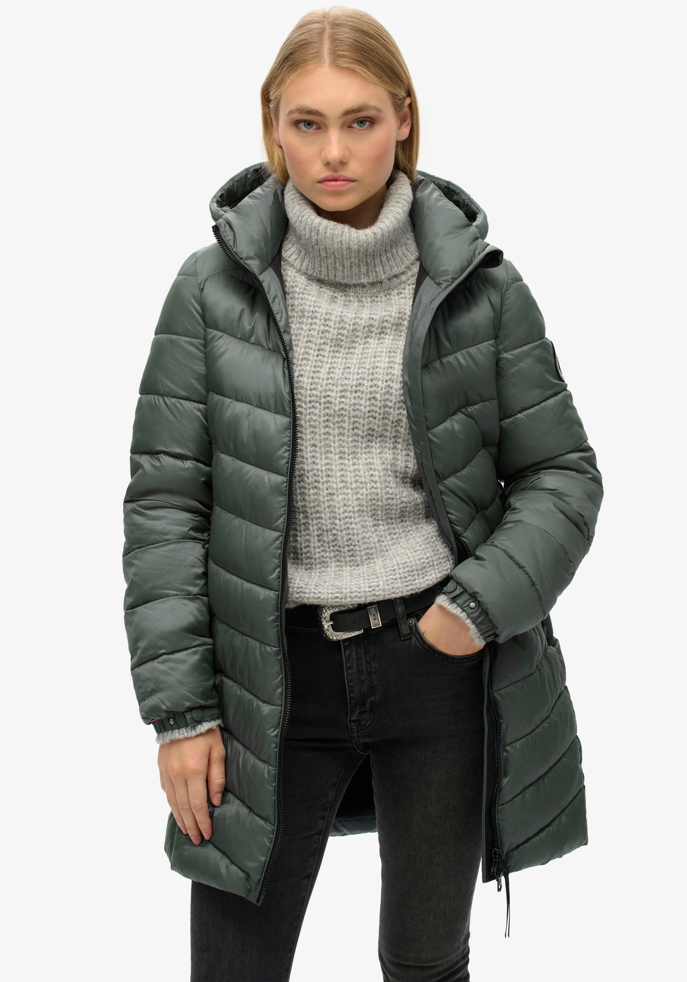 Steppjacke HOODED FUJI MID PADDED JACKET