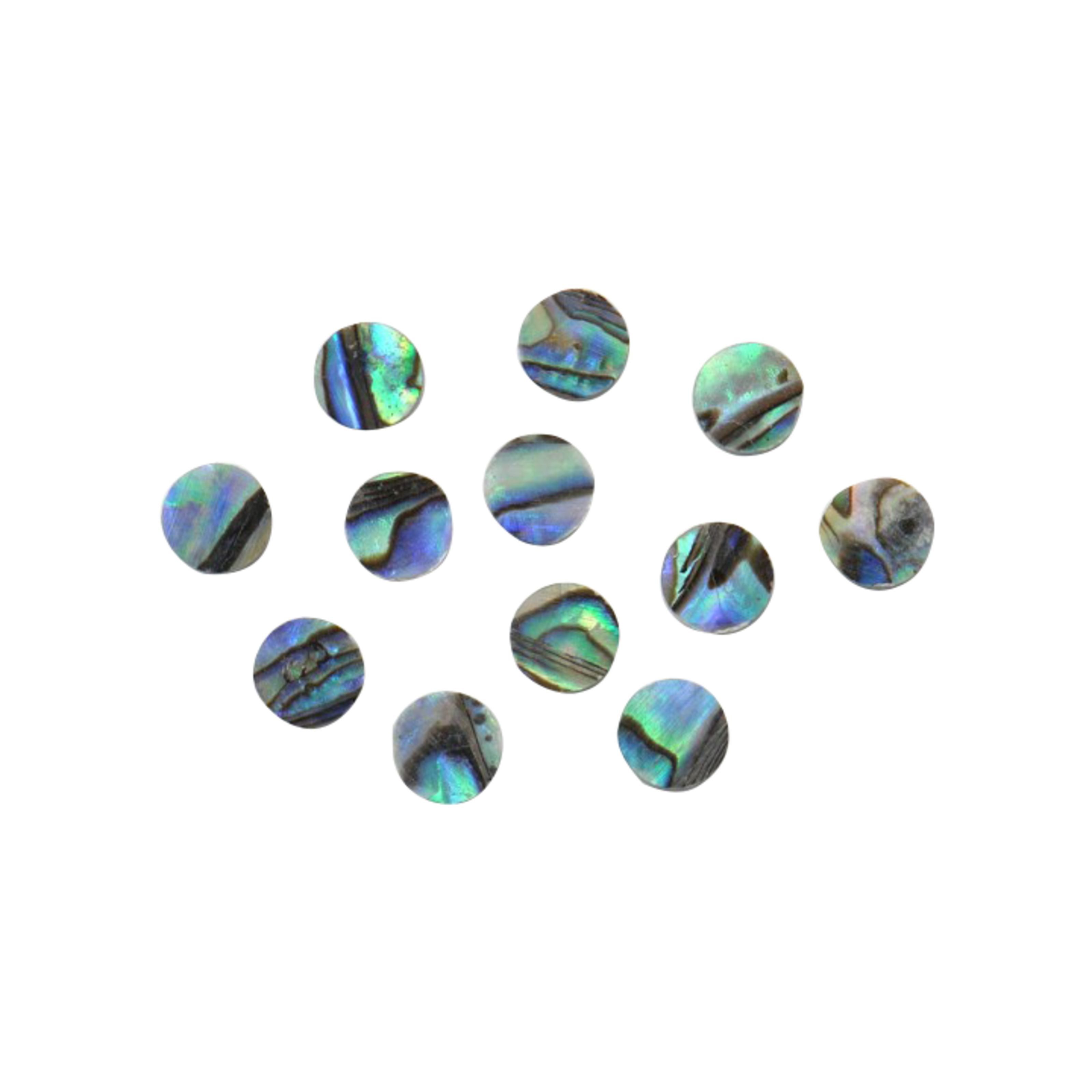 Göldo E-Gitarre, ersatzteile für Gitarren, Diverse Ersatzteile, Fingerboard Dots 12er Set 6mm, Abalone WS10A - Gitarren Ersatzteil