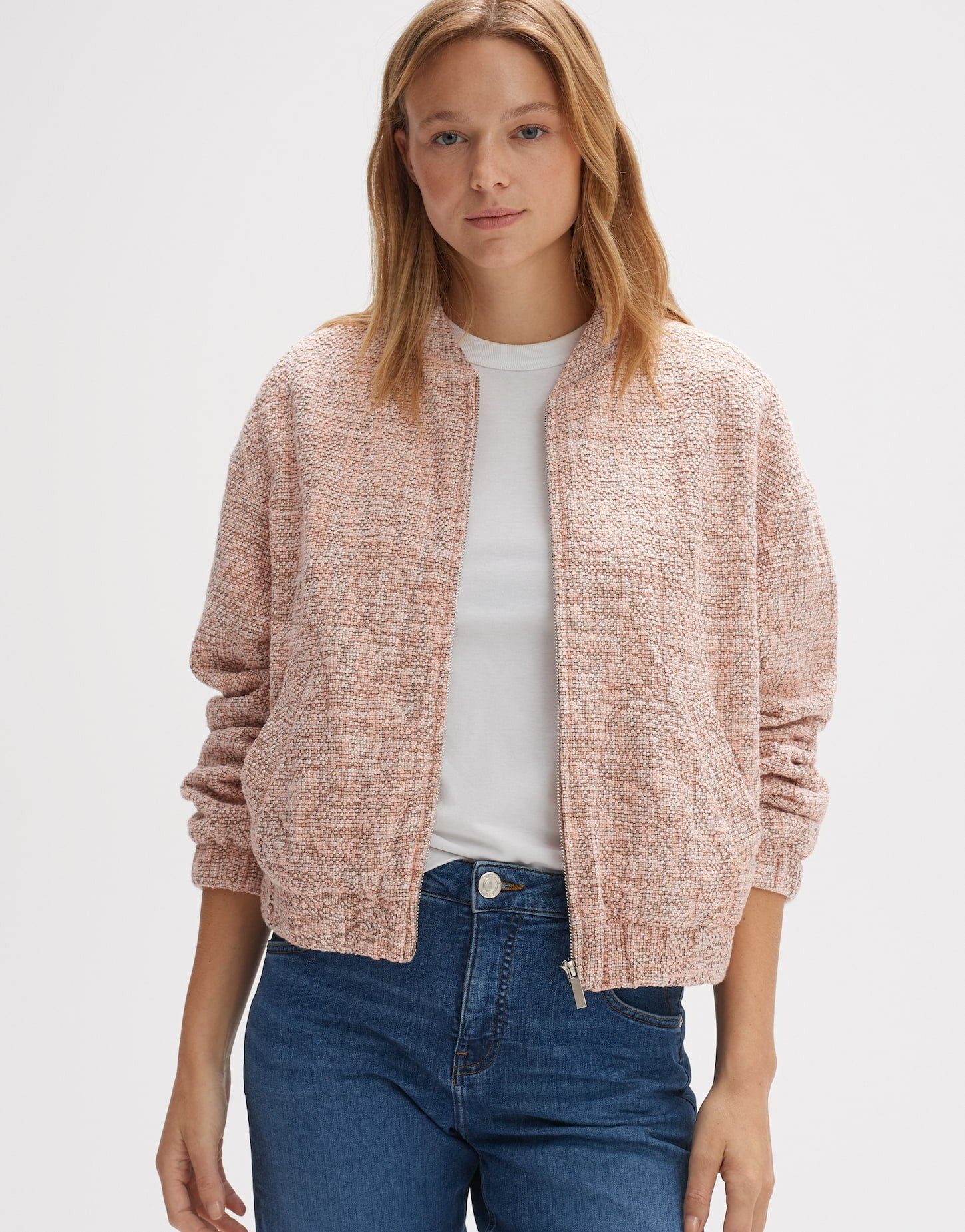 OPUS Jackenblazer OPUS Blouson Josefa Boxy Silhouette