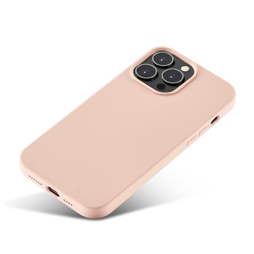 FITSU Handyhülle Silikon Case für iPhone 14 Pro Hülle 6,1 Zoll, Schlanke Handyschale Soft Case Schutzhülle mit Kameraschutz Slim Cover