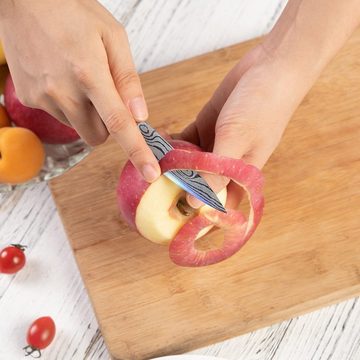 Home safety Schälmesser 3.5 Zoll Schälmesser, Gemüsemesser, Obstmesser, Holzgriff, aus hochwertigem Klingenstahl