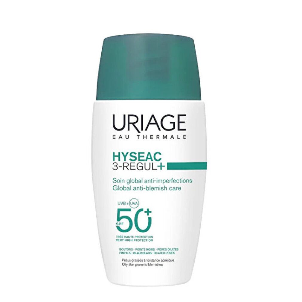 Uriage Sonnenschutzpflege HYSEAC 3 REGUL+ globale Pflege gegen Hautunreinheiten SPF50+