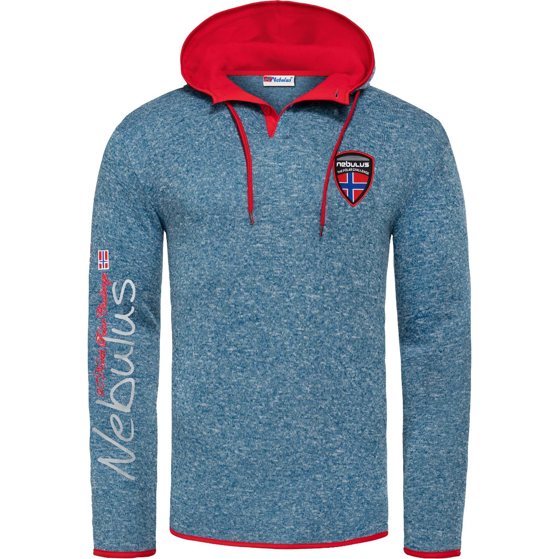 Nebulus Hoodie STITCH, P5052 - Herren, blau, L
