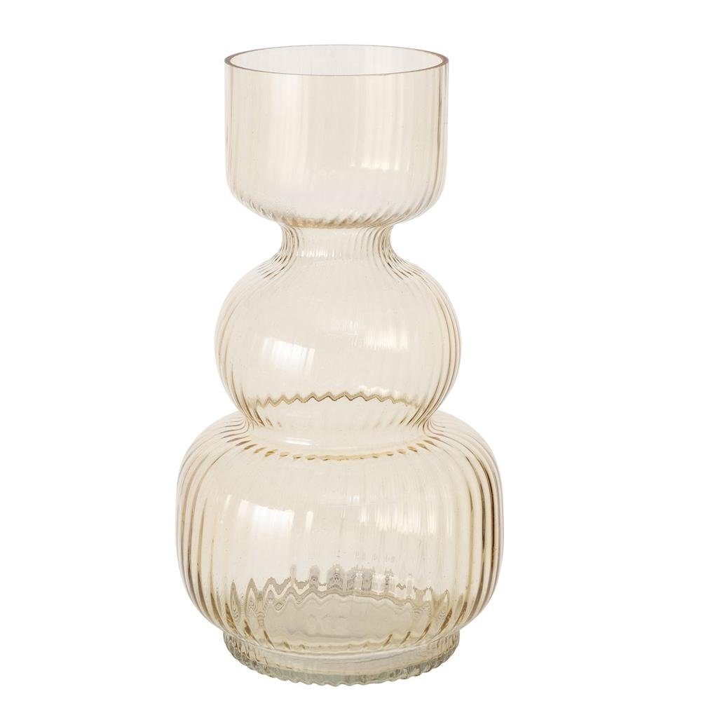 BOLTZE Tischvase Gianna, 27 cm, aus Glas, Gelb, Modernes Design